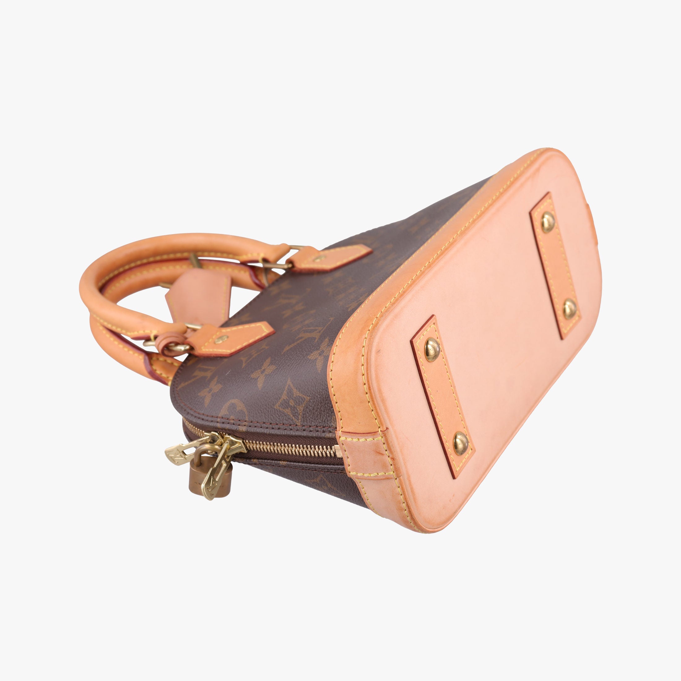 Secondhand Louis Vuitton Alma BB　 Brown Monogram Canvas M53152 shoulderbag | stylenewstar