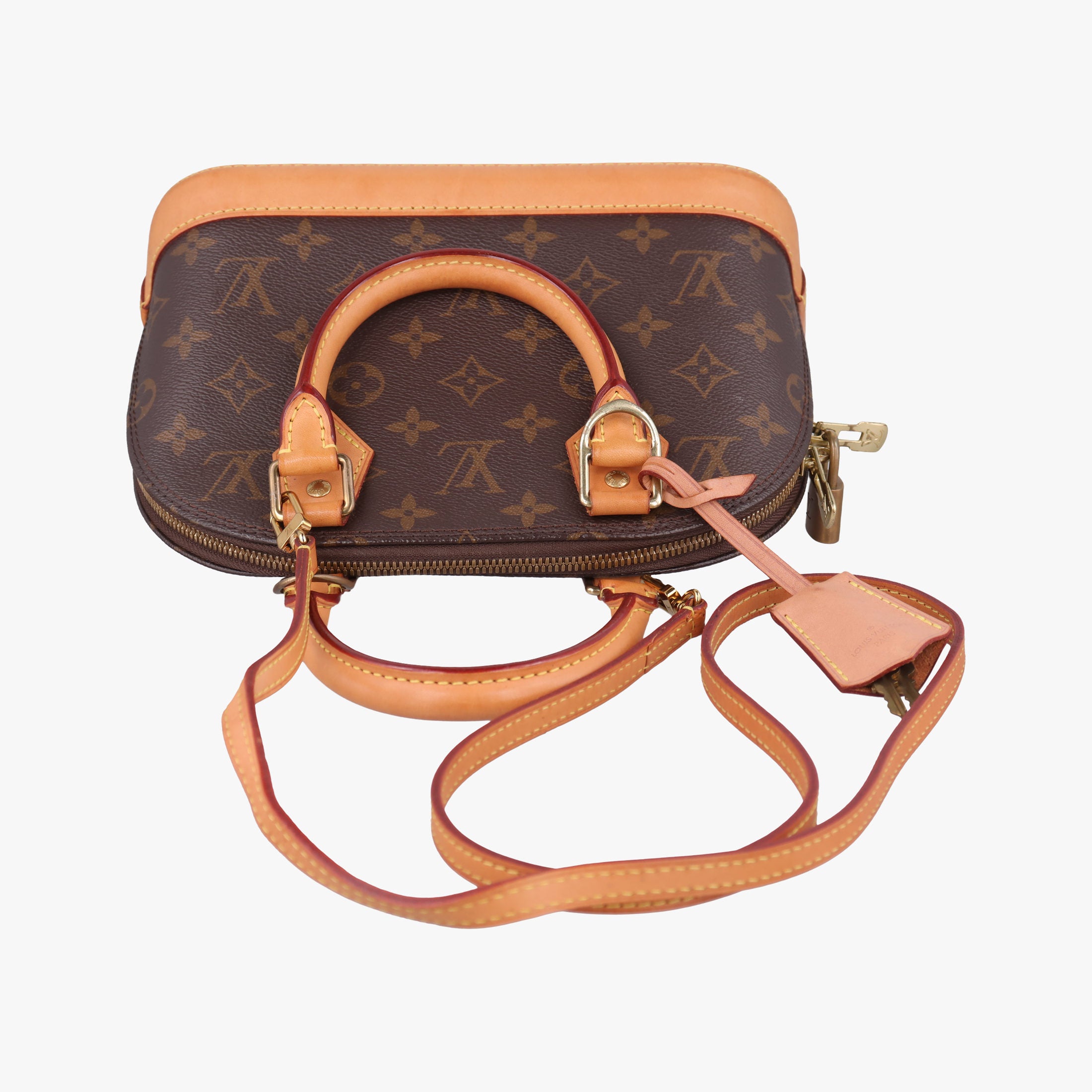 Secondhand Louis Vuitton Alma BB　 Brown Monogram Canvas M53152 shoulderbag | stylenewstar