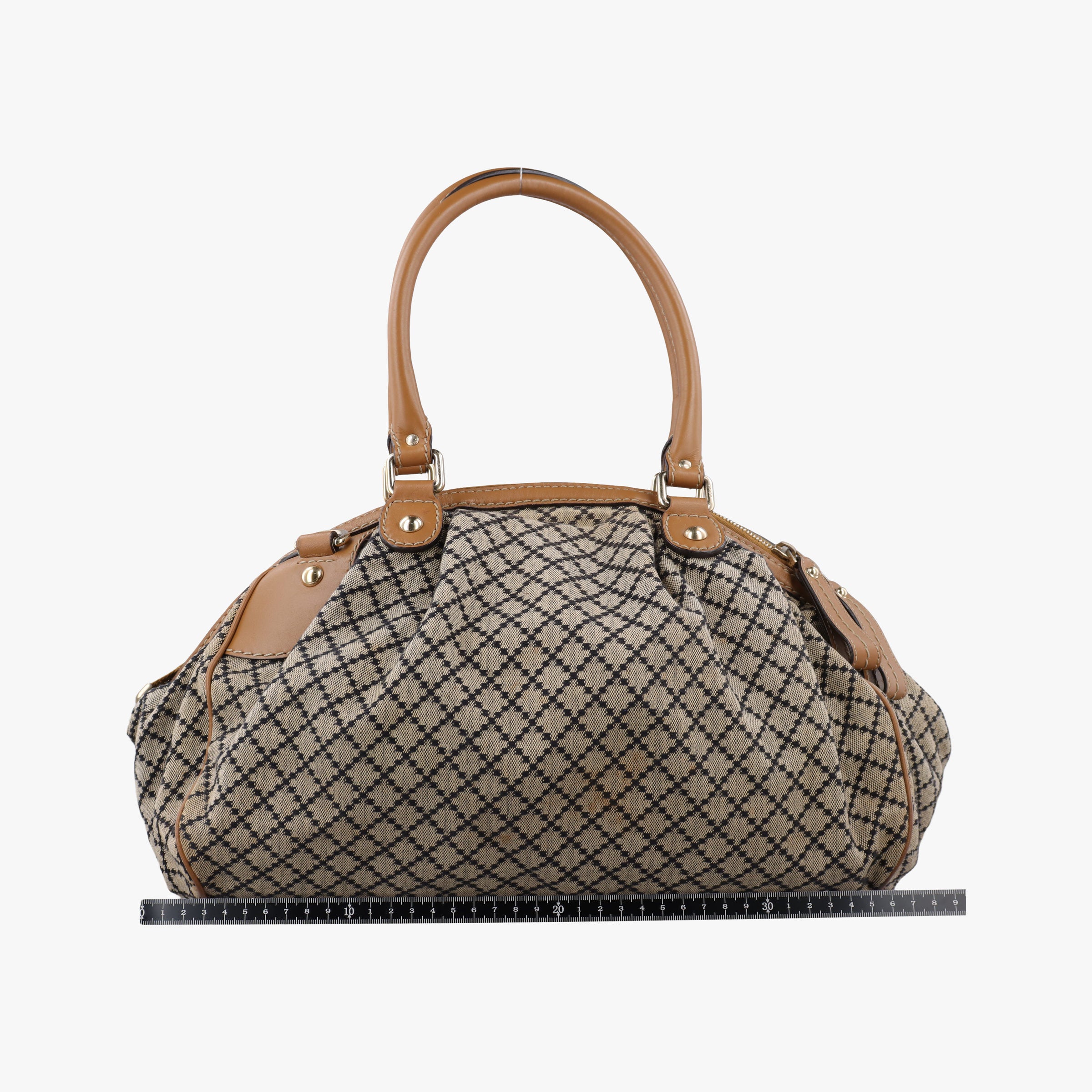 Vintage Gucci Sukey GUCCISSIMA Brown x Beige canvas×leather 223974 shoulderbag | stylenewstar