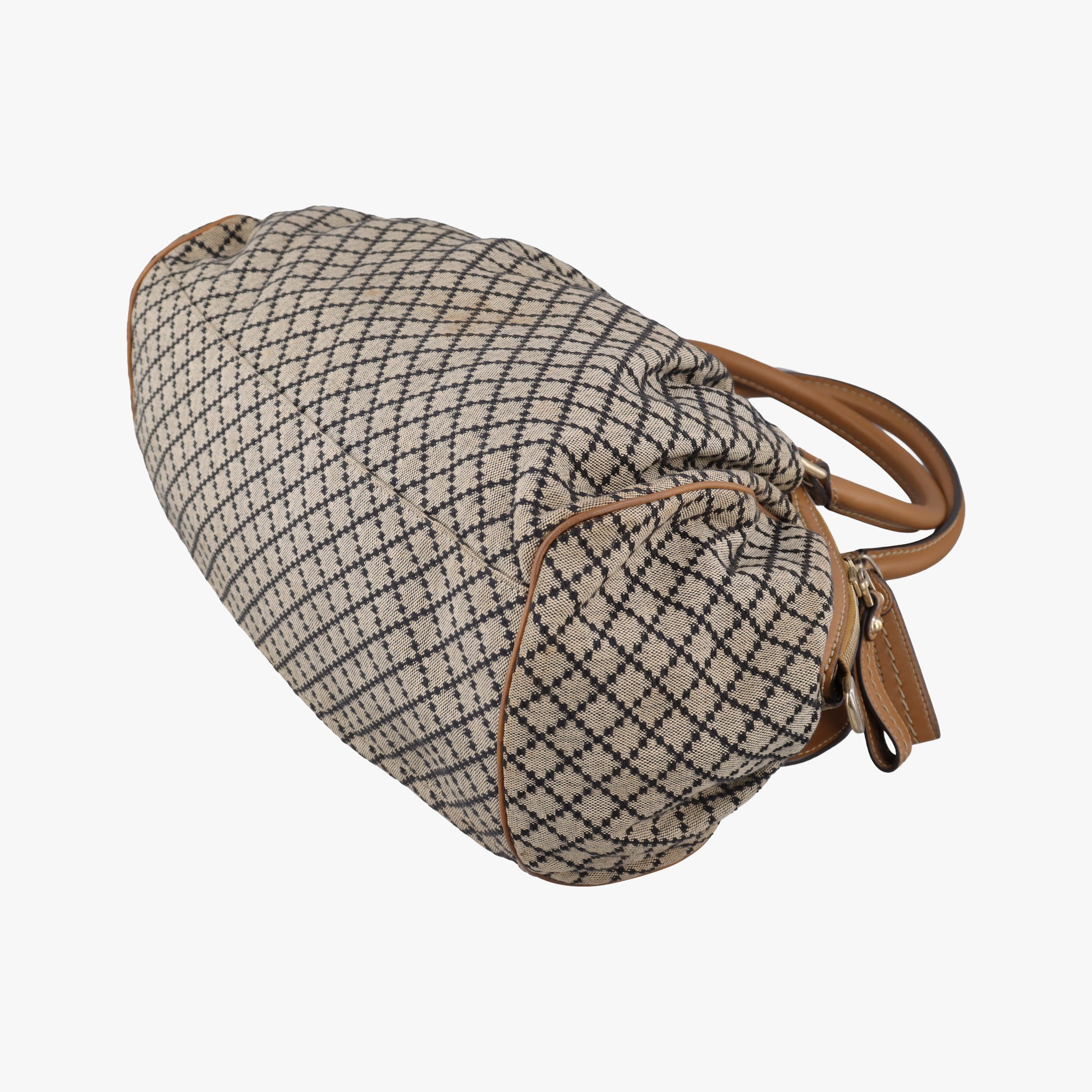 Vintage Gucci Sukey GUCCISSIMA Brown x Beige canvas×leather 223974 shoulderbag | stylenewstar