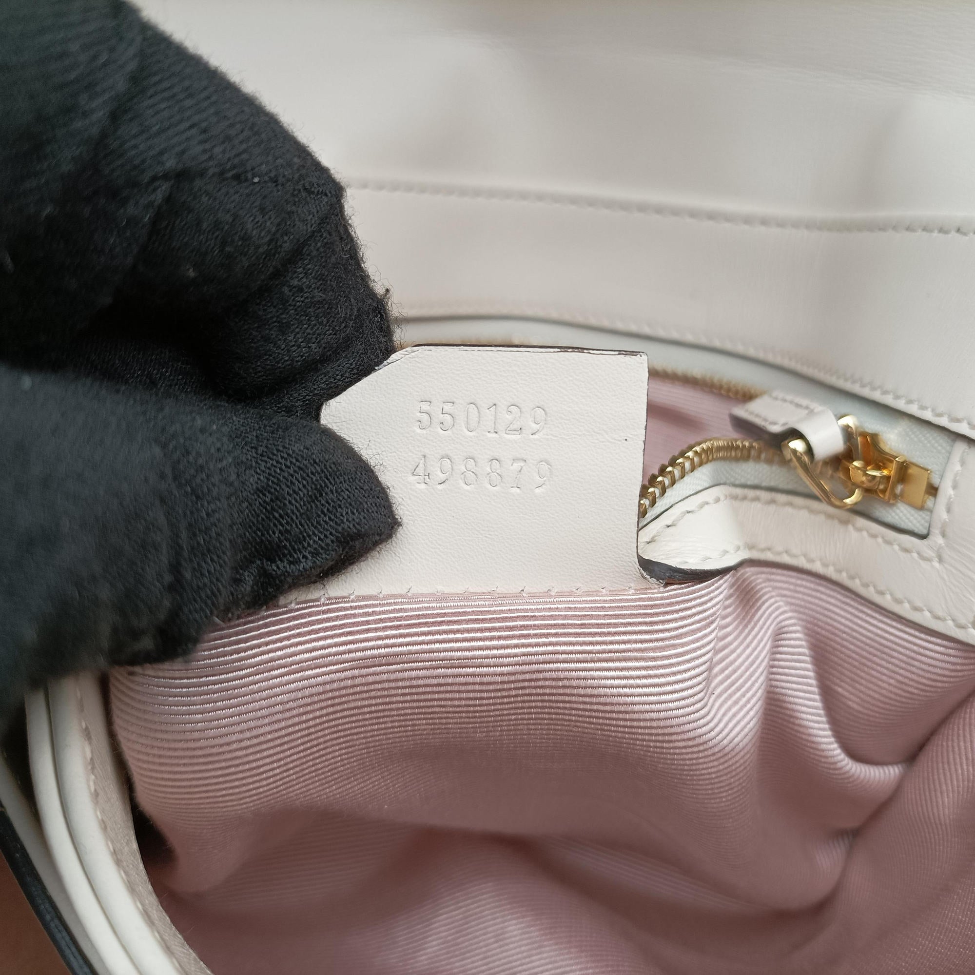 Pre-owned Gucci Arli White Leather 550129 shoulderbag | stylenewstar