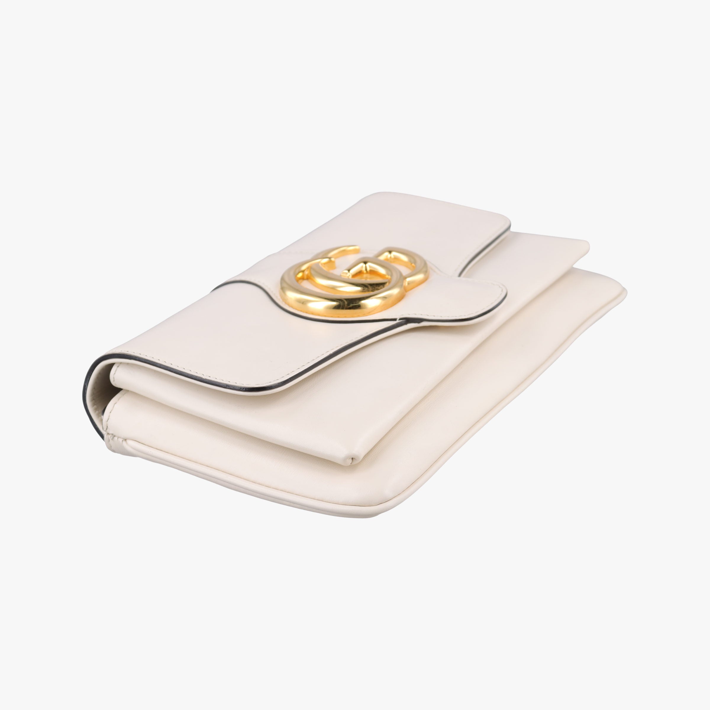 Pre-owned Gucci Arli White Leather 550129 shoulderbag | stylenewstar
