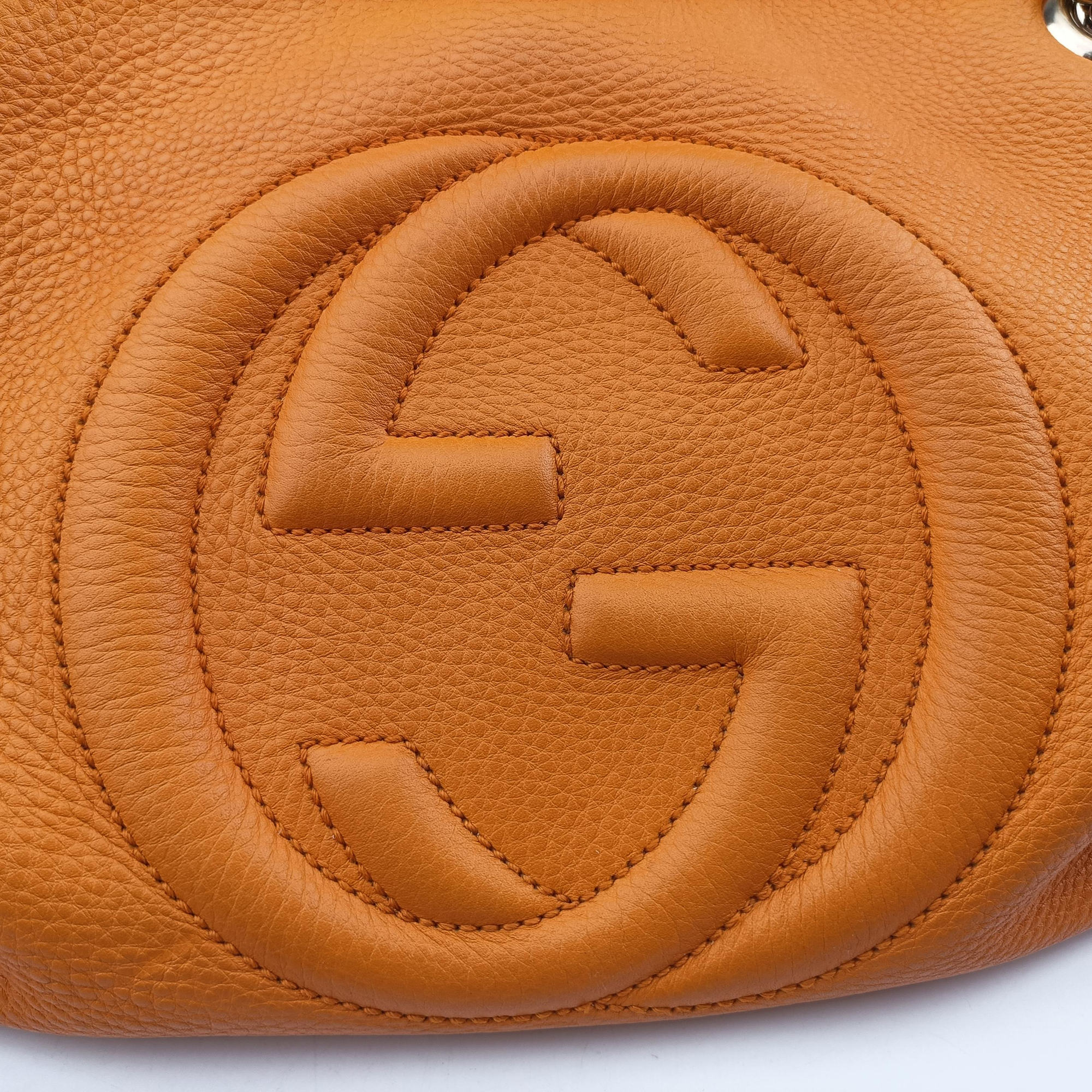 Pre-owned Gucci Soho Yellow Leather 308982 shoulderbag | stylenewstar