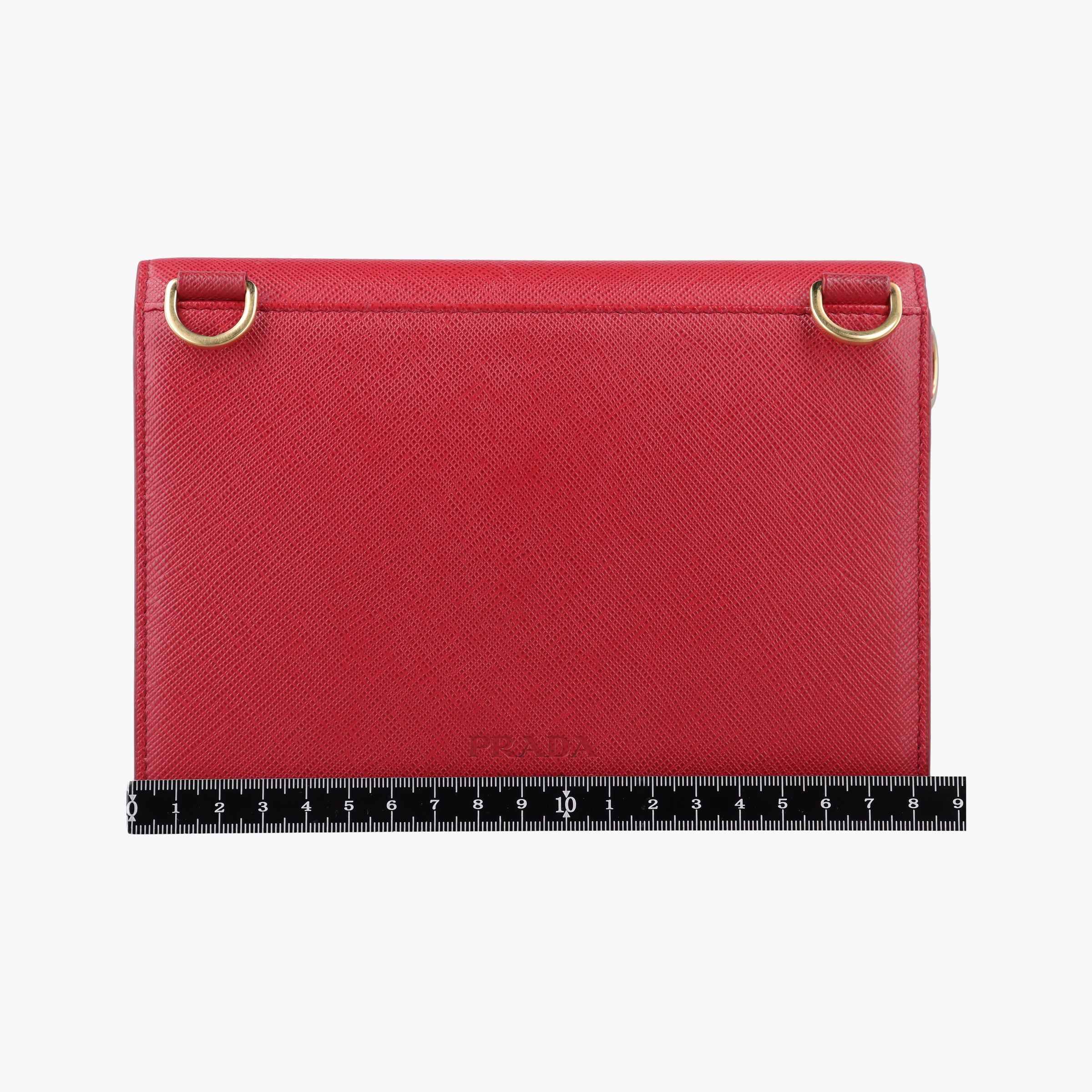Vintage Prada heart lock Red Saffiano Leather  shoulderbag | stylenewstar