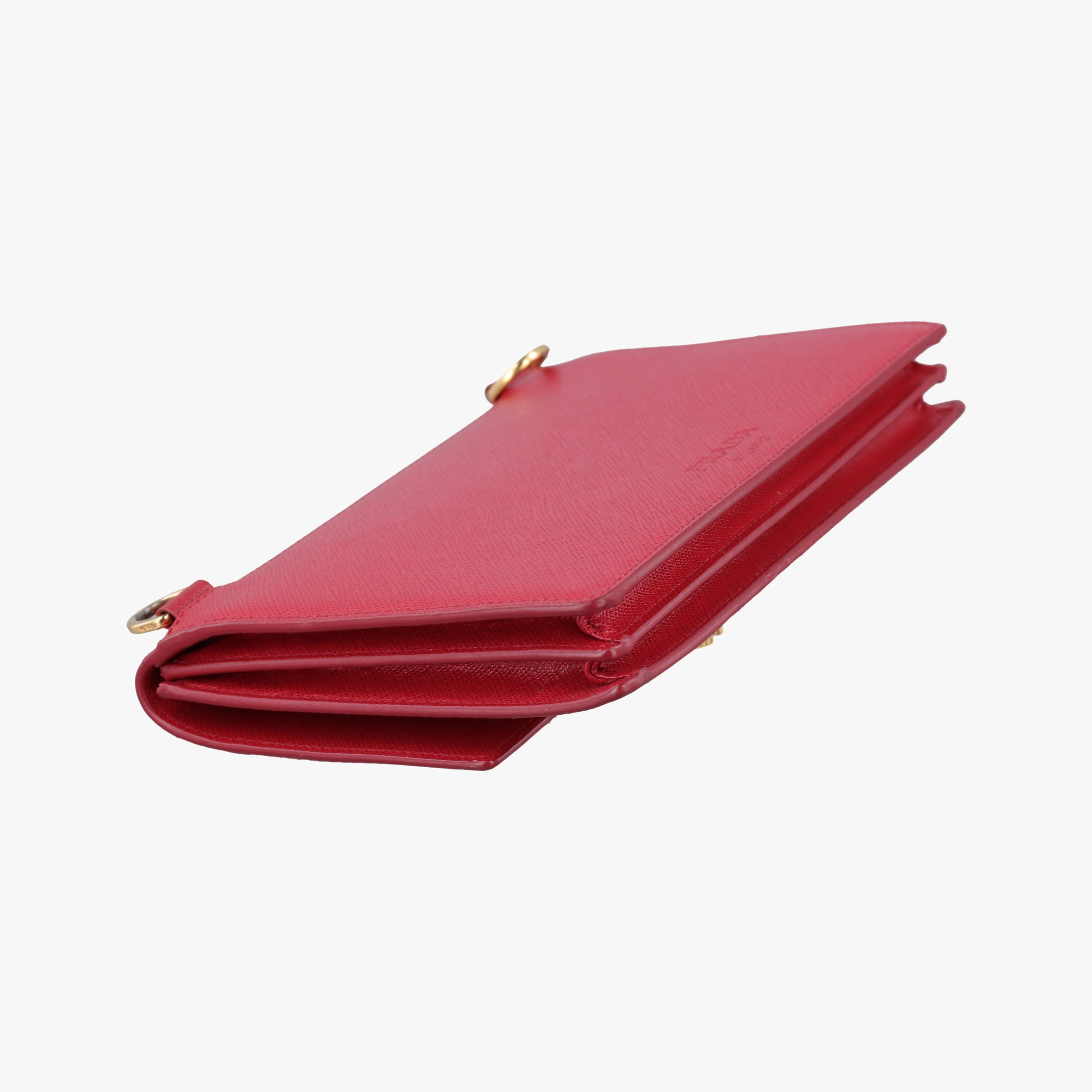 Vintage Prada heart lock Red Saffiano Leather  shoulderbag | stylenewstar