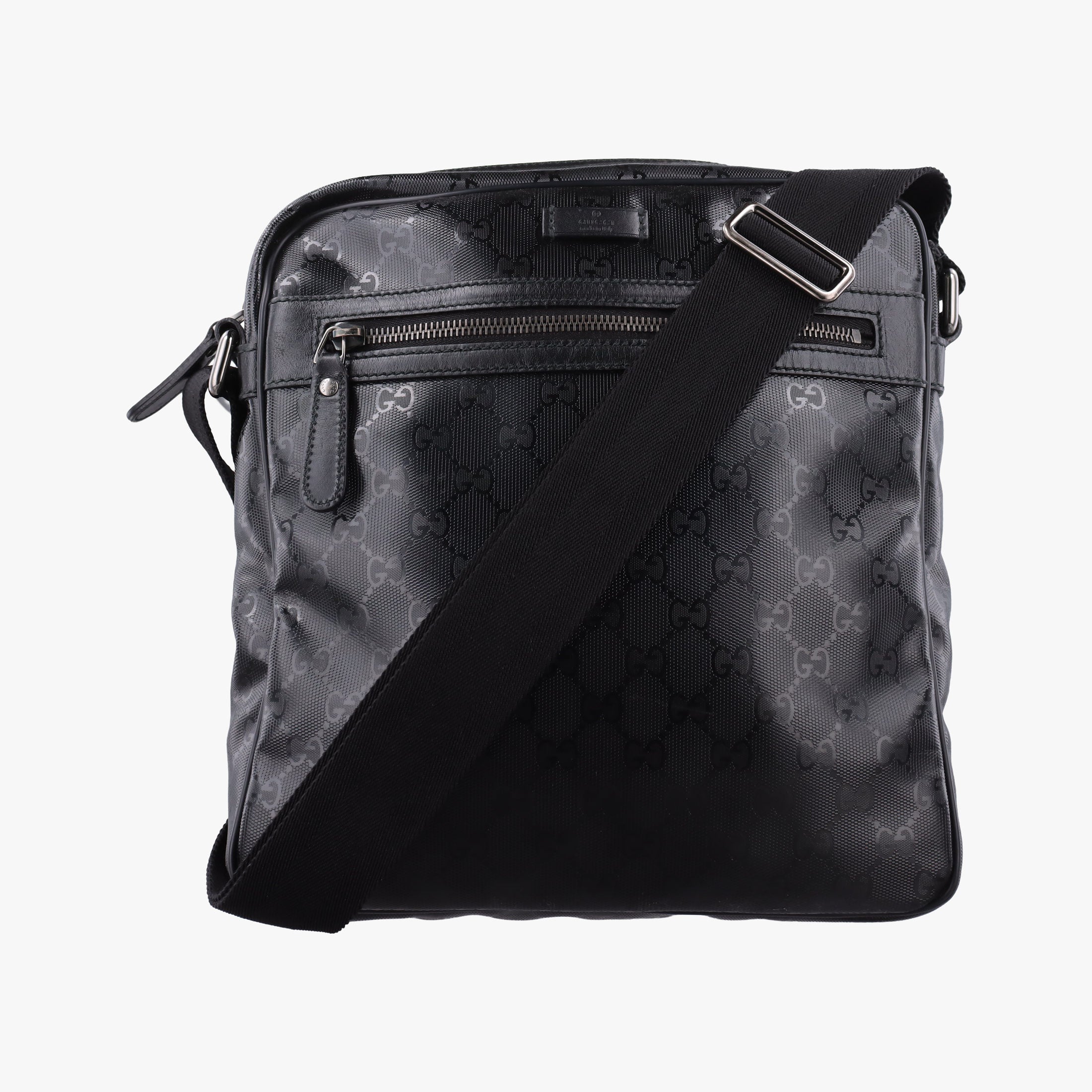 Secondhand Gucci GG Imprime Messenger Black PVC coated canvas 201448 shoulderbag | stylenewstar