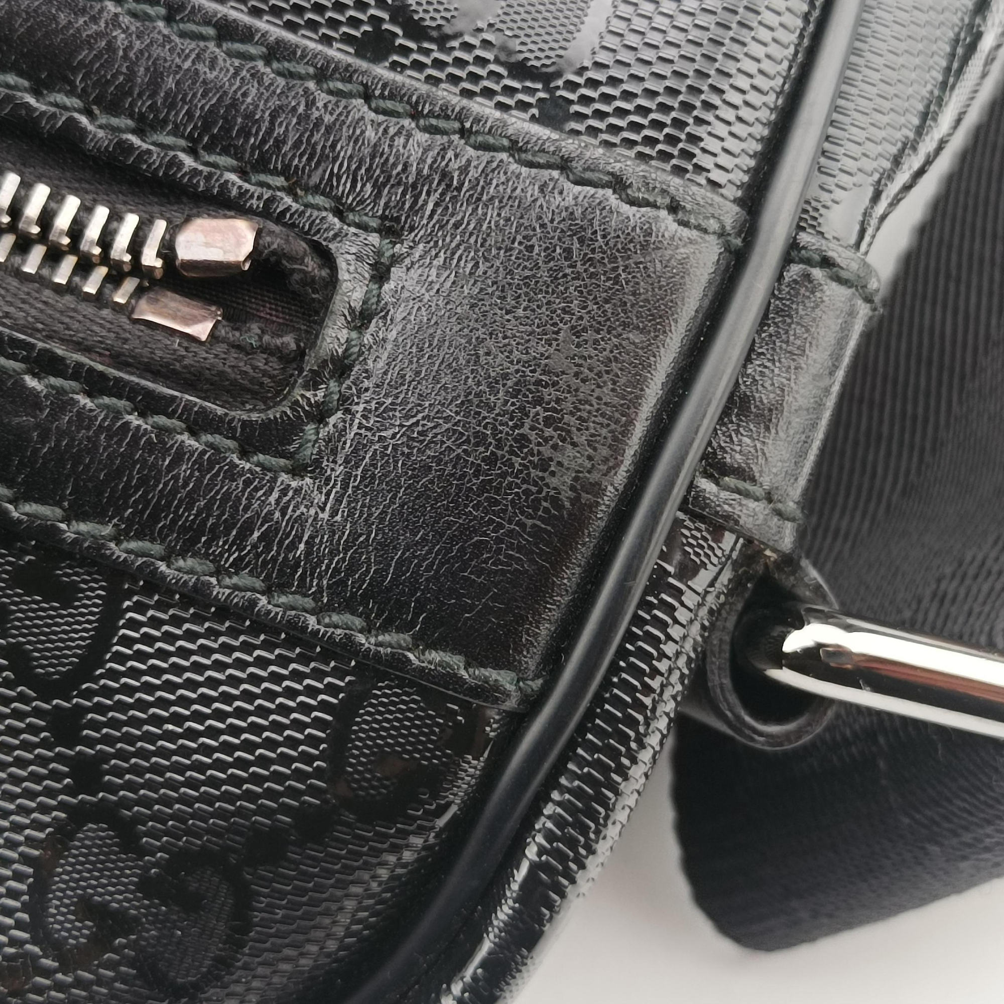 Secondhand Gucci GG Imprime Messenger Black PVC coated canvas 201448 shoulderbag | stylenewstar