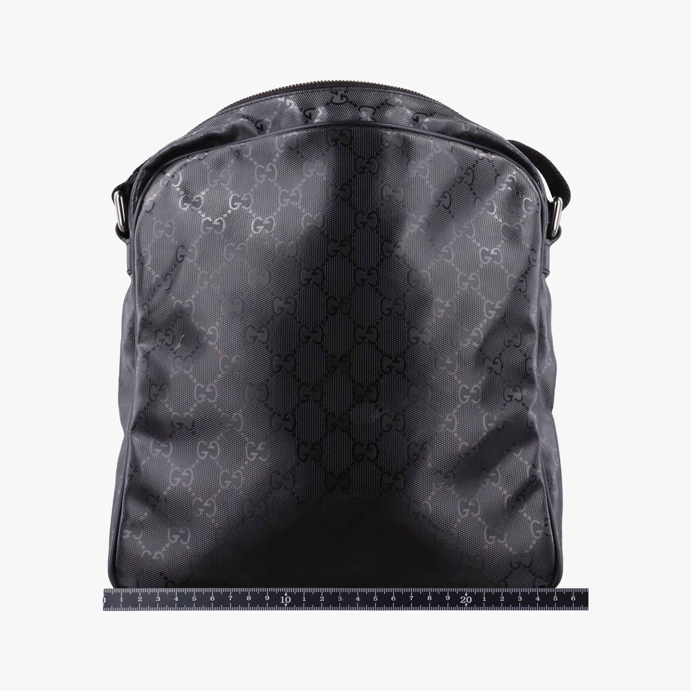 Secondhand Gucci GG Imprime Messenger Black PVC coated canvas 201448 shoulderbag | stylenewstar