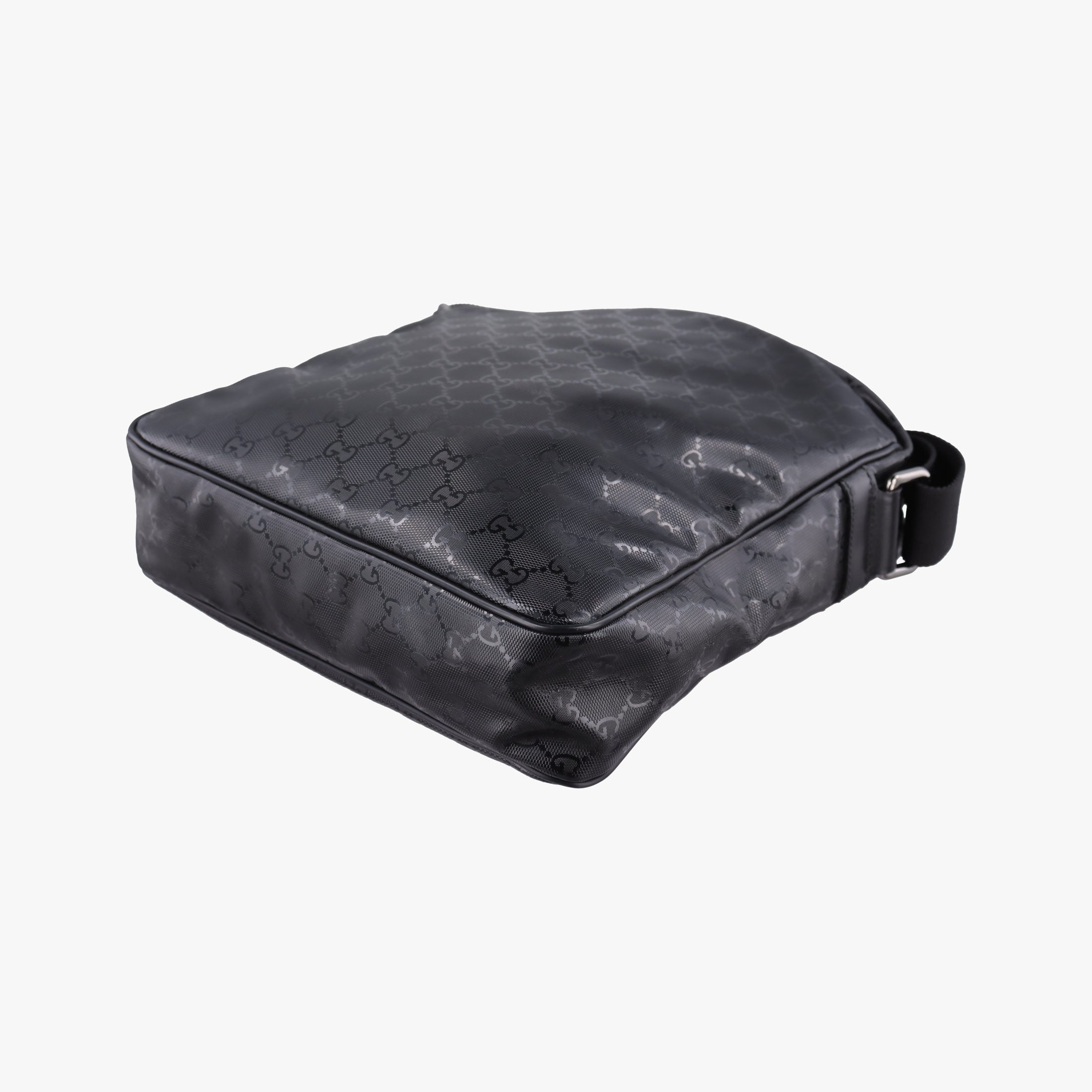 Secondhand Gucci GG Imprime Messenger Black PVC coated canvas 201448 shoulderbag | stylenewstar