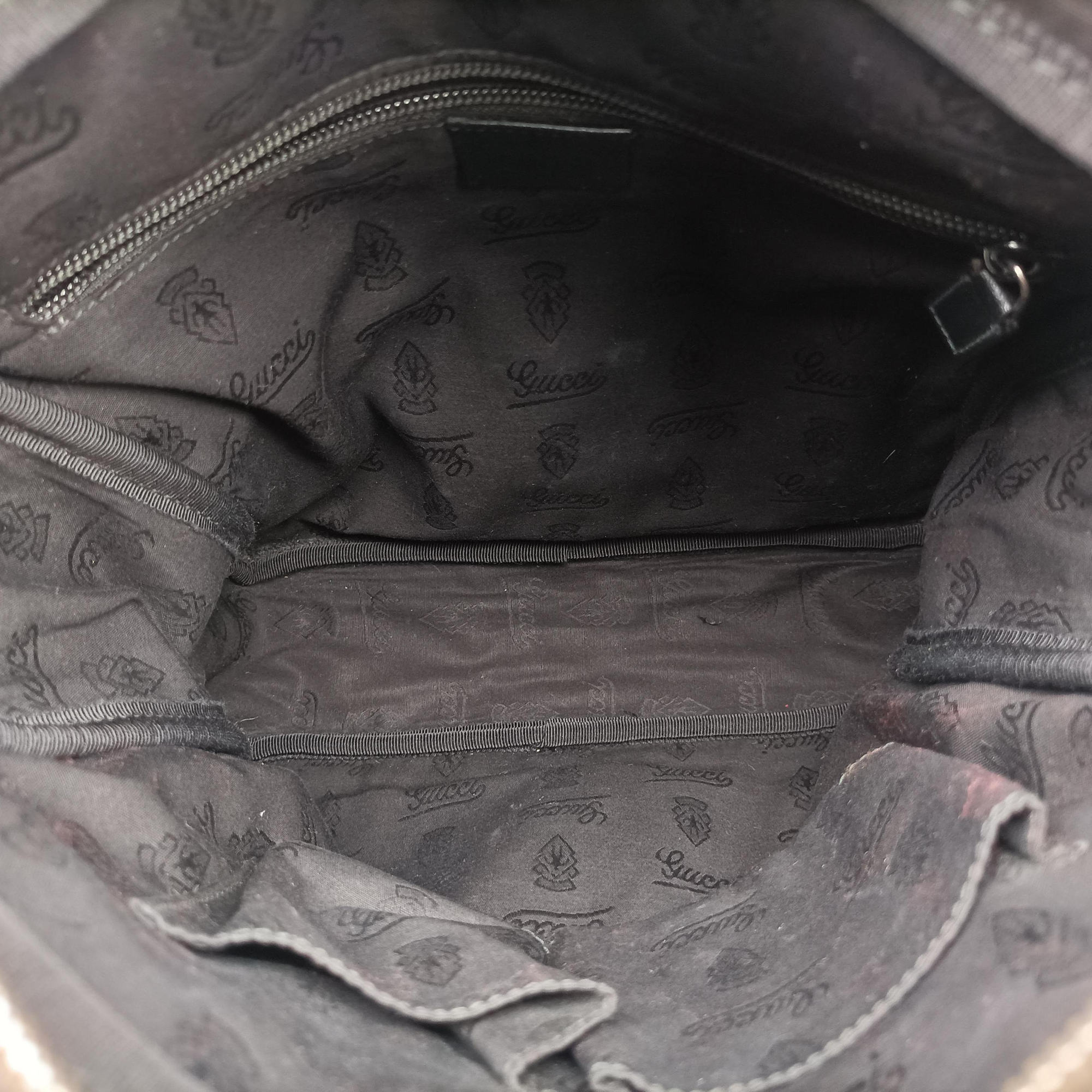 Secondhand Gucci GG Imprime Messenger Black PVC coated canvas 201448 shoulderbag | stylenewstar