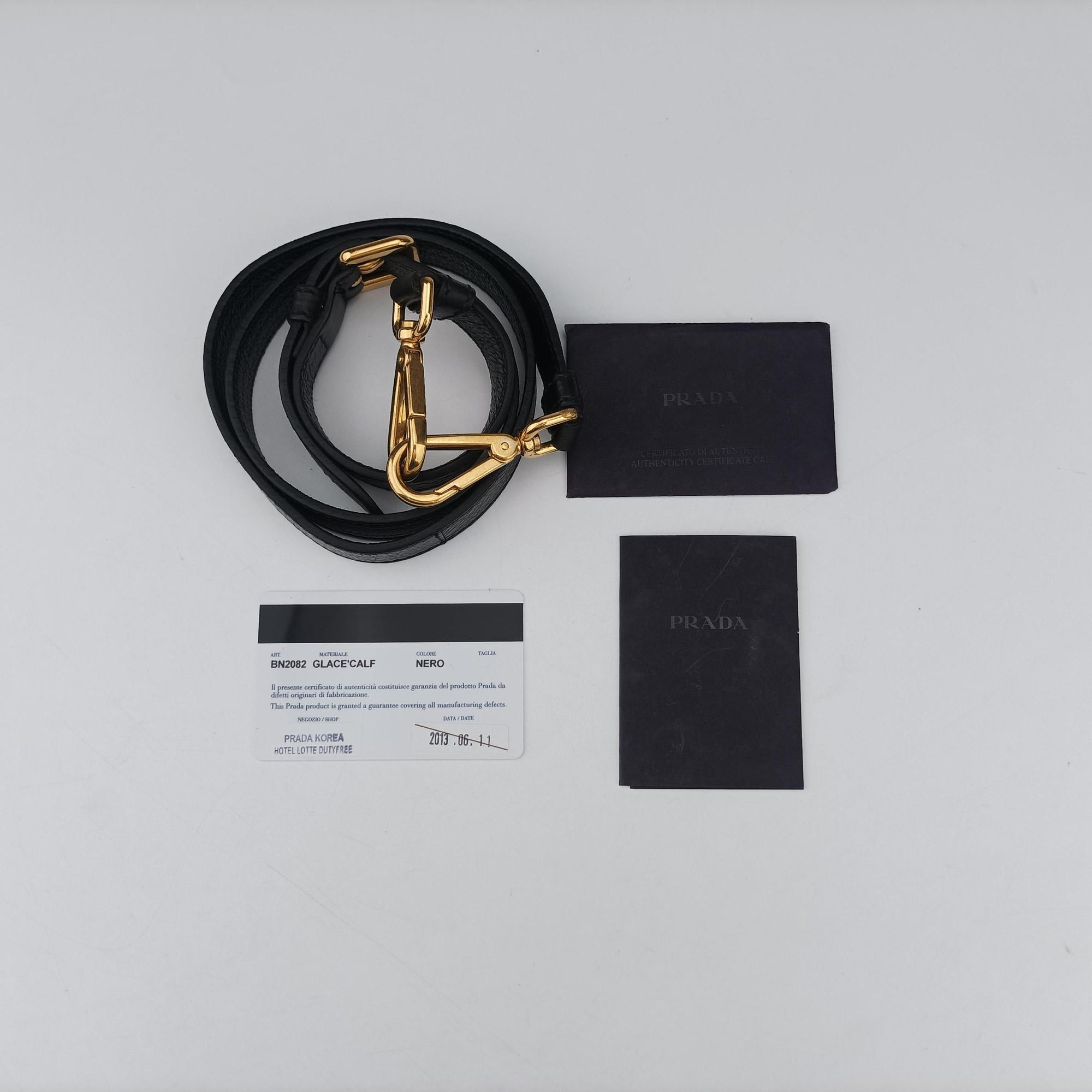 Pre-owned Prada Soft Shopping Black Leather  shoulderbag | stylenewstar