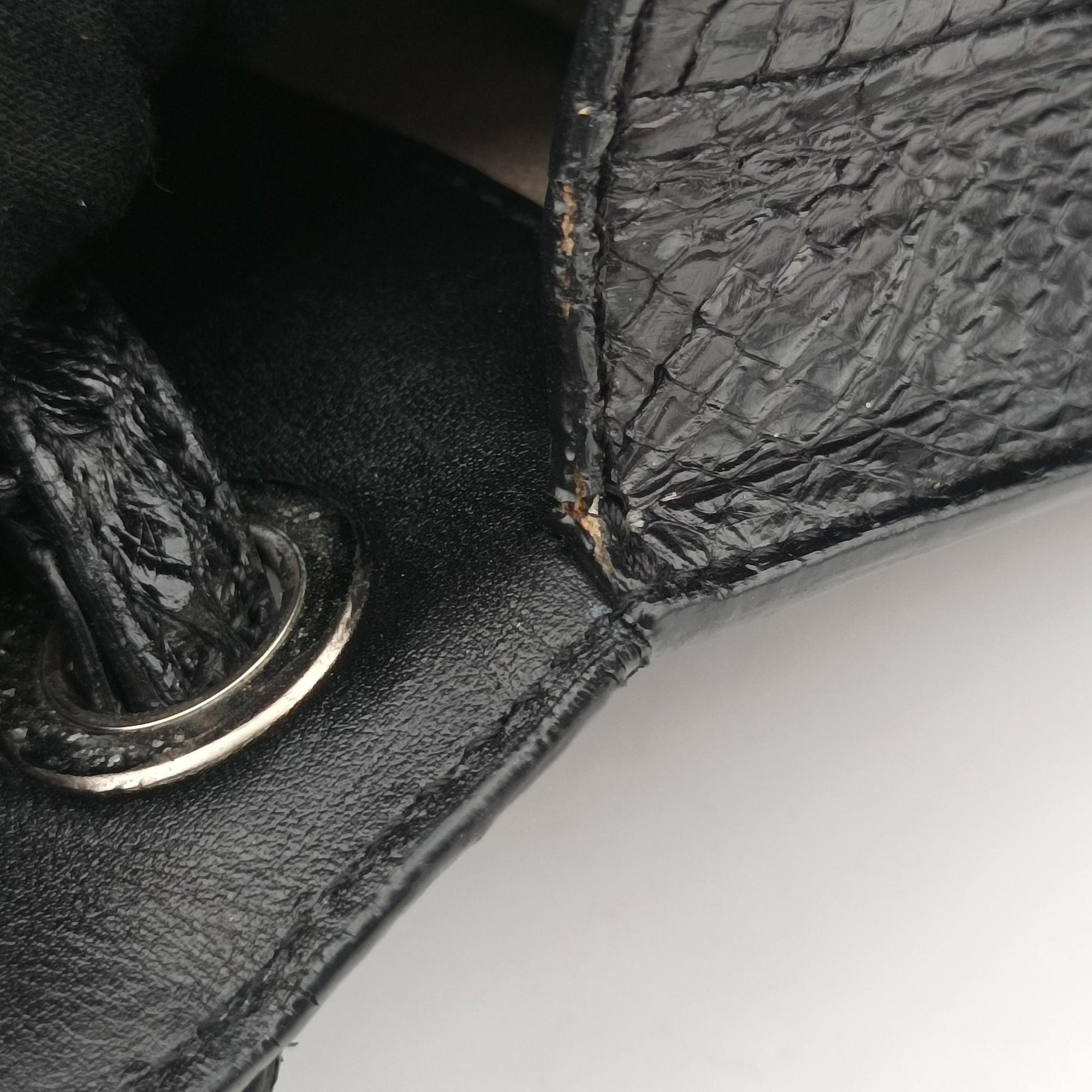 Pre-owned Jimmy Choo Rebel Zebra Stripe Snakeskin × Leather  shoulderbag | stylenewstar
