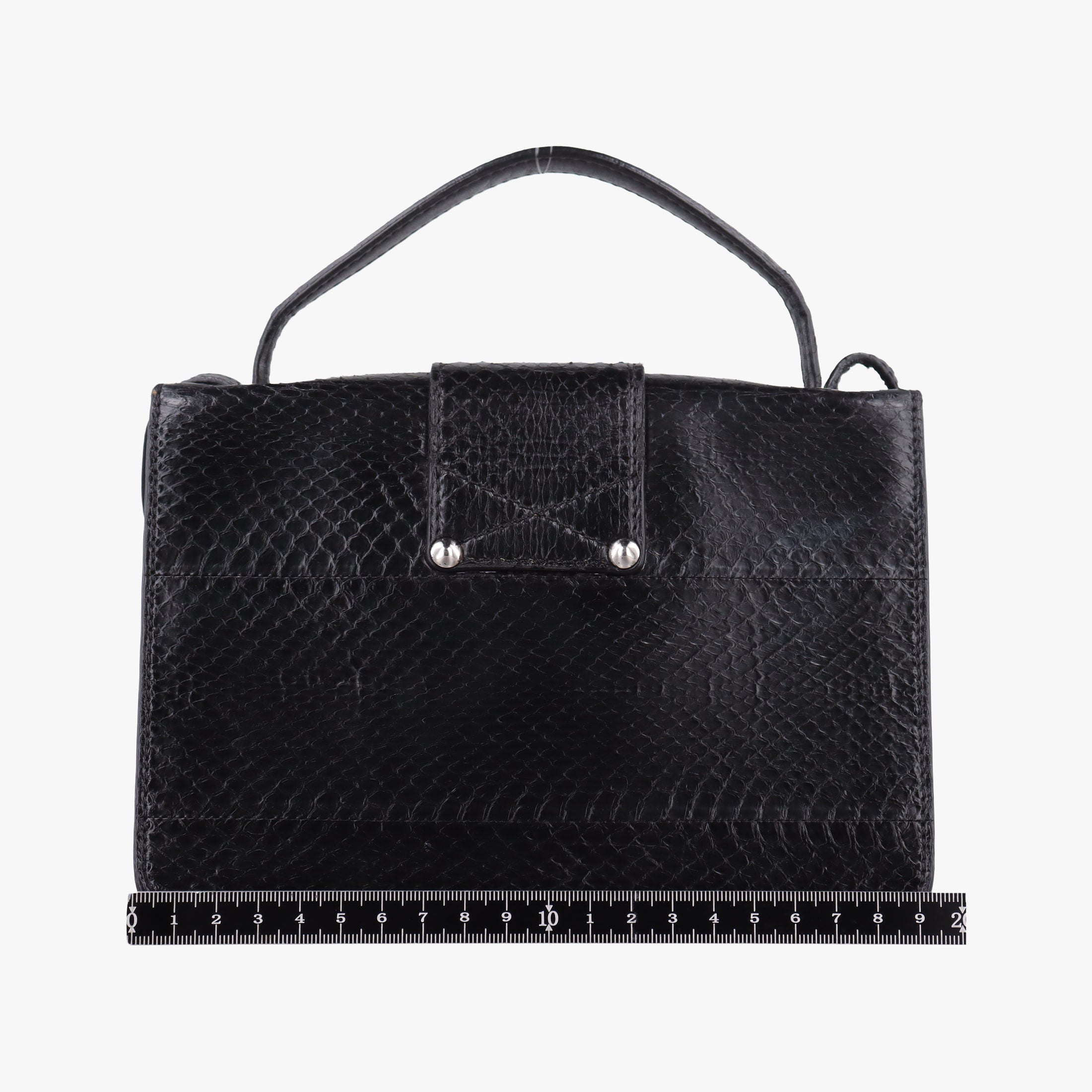 Pre-owned Jimmy Choo Rebel Zebra Stripe Snakeskin × Leather  shoulderbag | stylenewstar