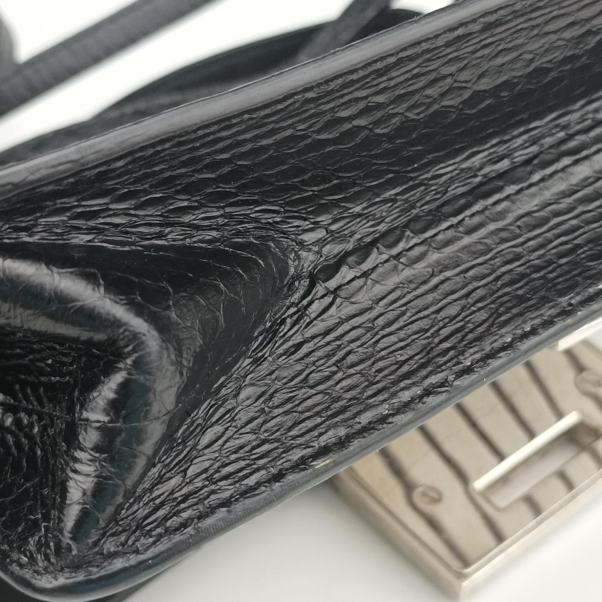 Pre-owned Jimmy Choo Rebel Zebra Stripe Snakeskin × Leather  shoulderbag | stylenewstar