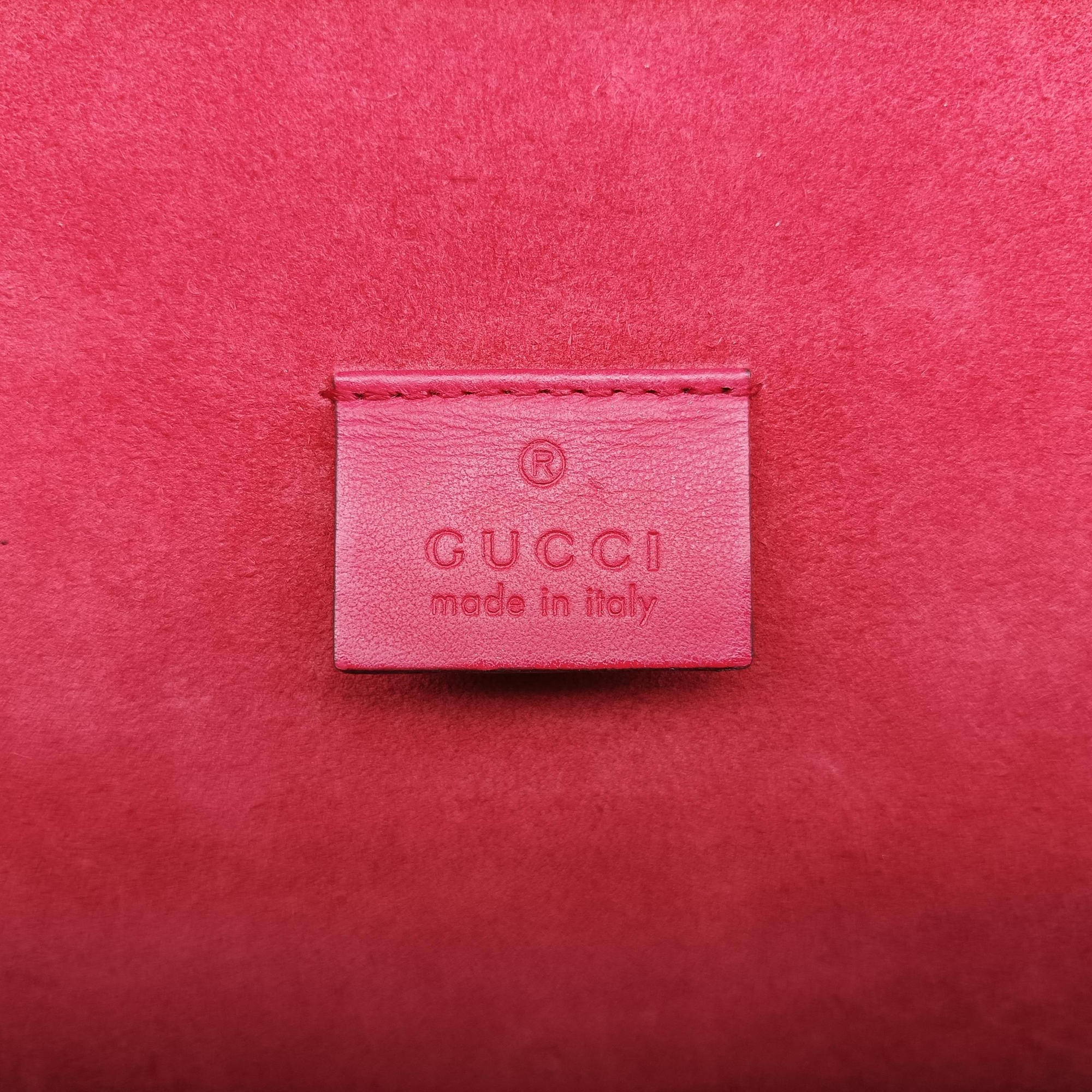 Secondhand Gucci Dionysus beige×red PVC coated canvas×suede 400249 shoulderbag | stylenewstar