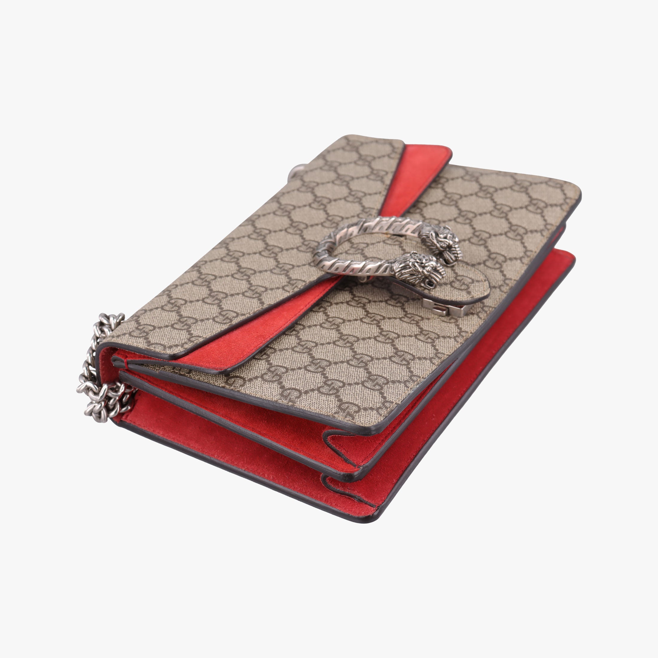 Secondhand Gucci Dionysus beige×red PVC coated canvas×suede 400249 shoulderbag | stylenewstar