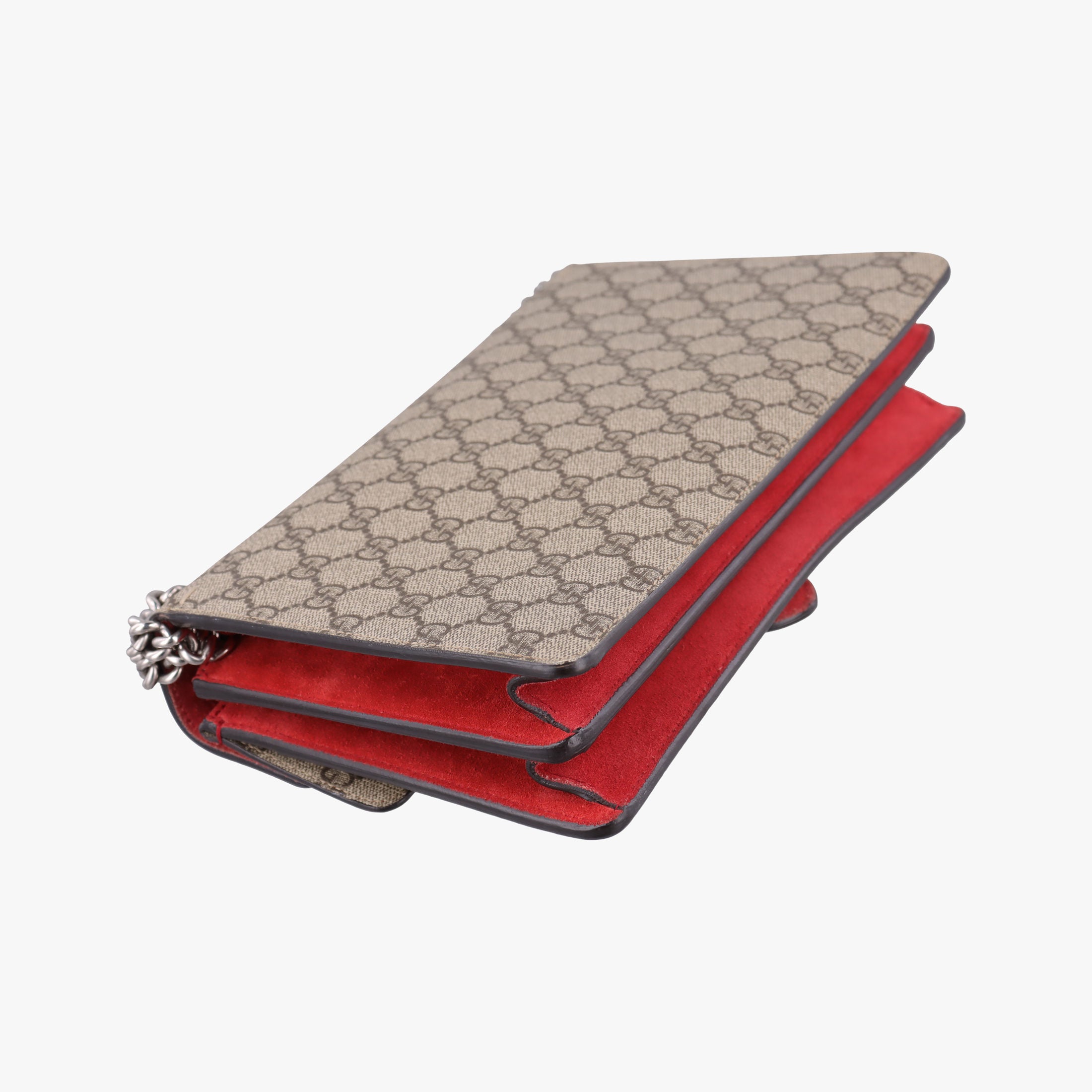 Secondhand Gucci Dionysus beige×red PVC coated canvas×suede 400249 shoulderbag | stylenewstar