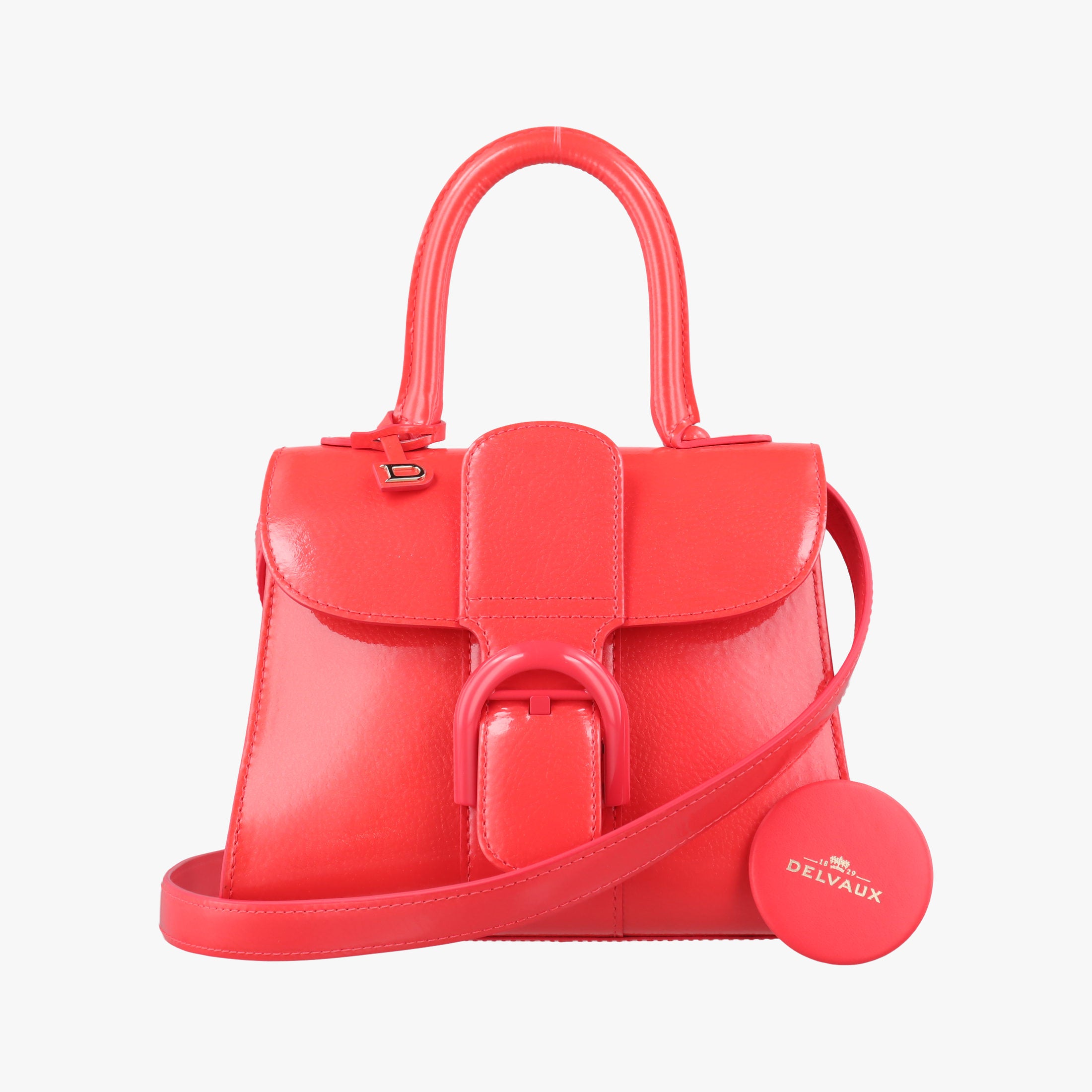 Secondhand Delvaux Brillant Mini Red Enamel  shoulderbag | stylenewstar