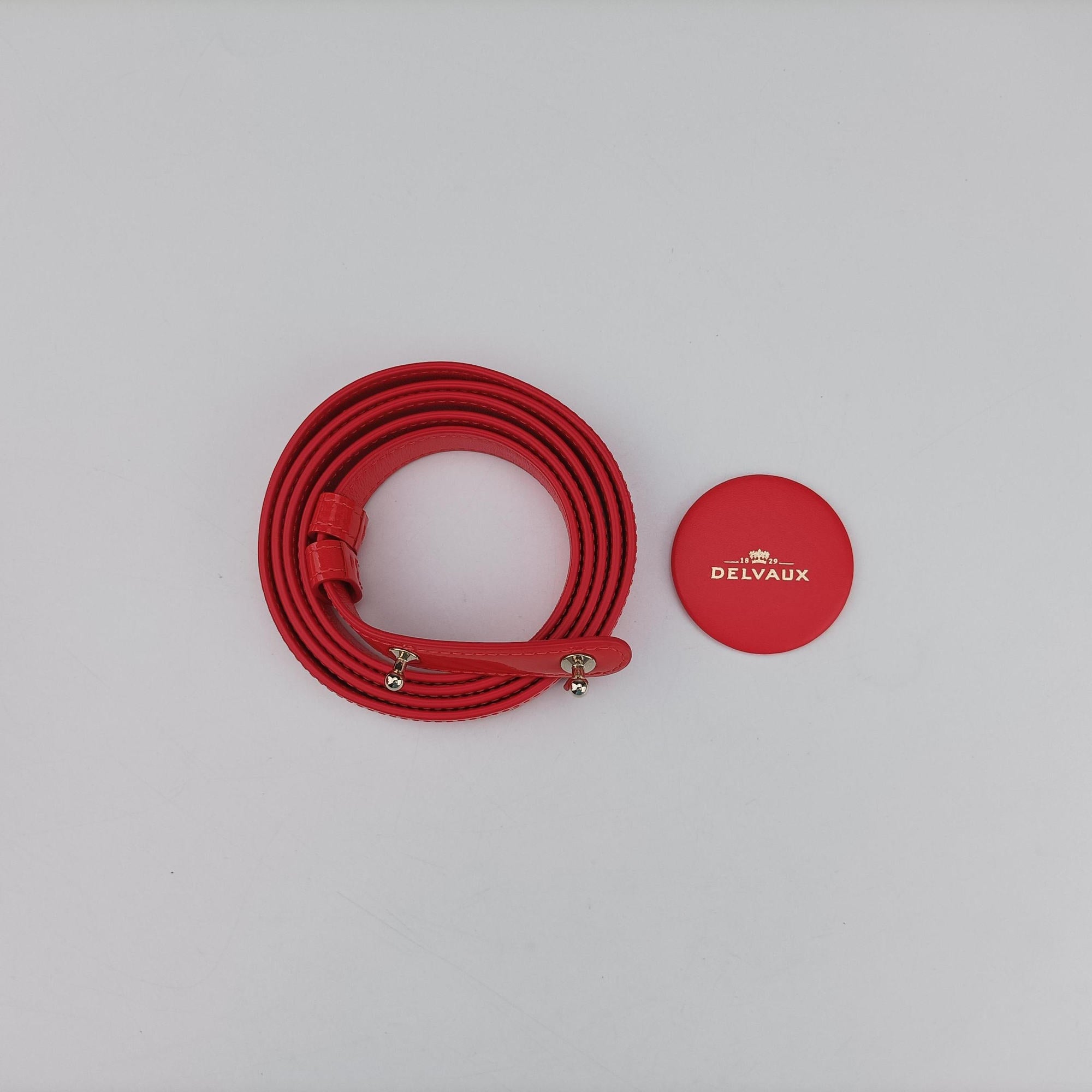 Secondhand Delvaux Brillant Mini Red Enamel  shoulderbag | stylenewstar