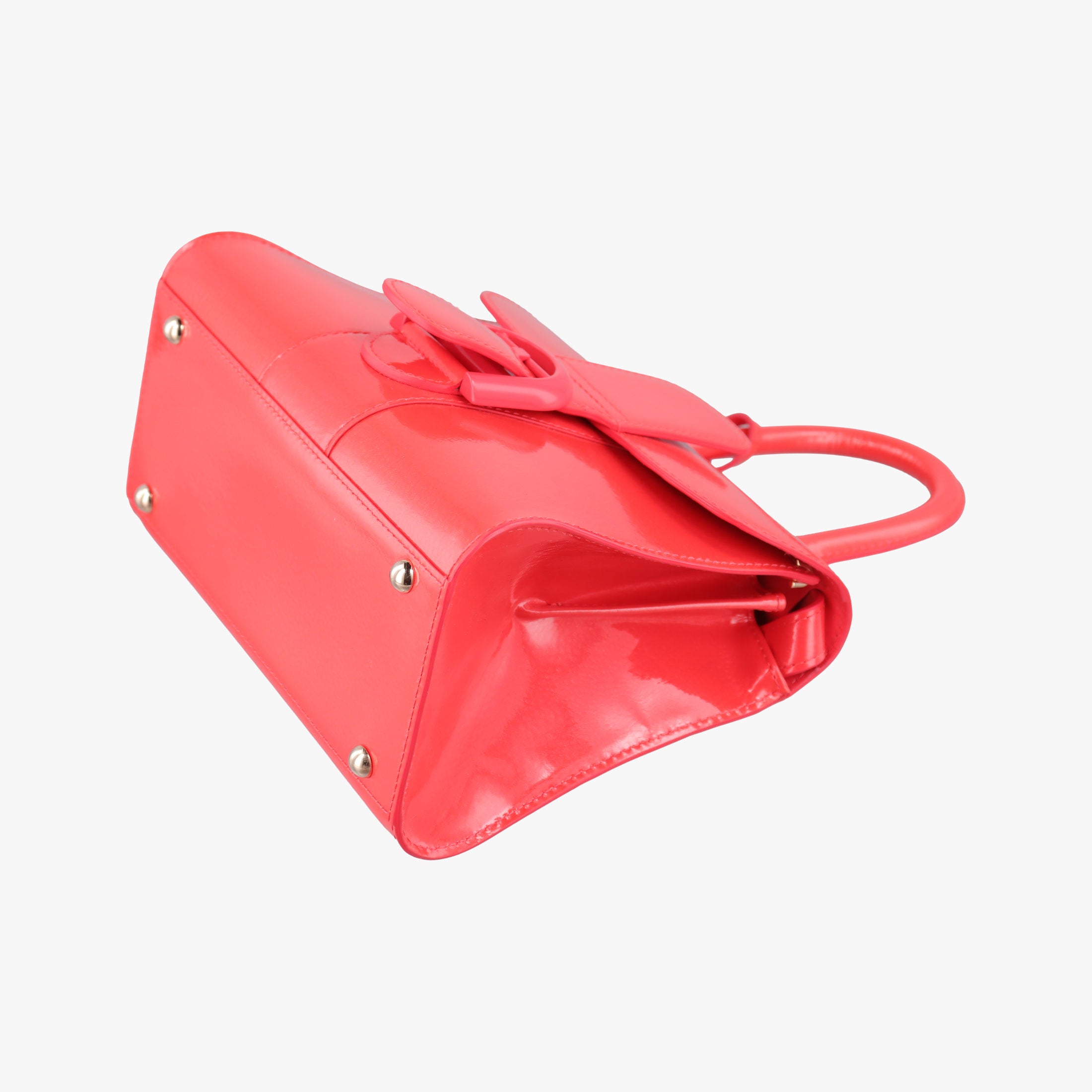 Secondhand Delvaux Brillant Mini Red Enamel  shoulderbag | stylenewstar