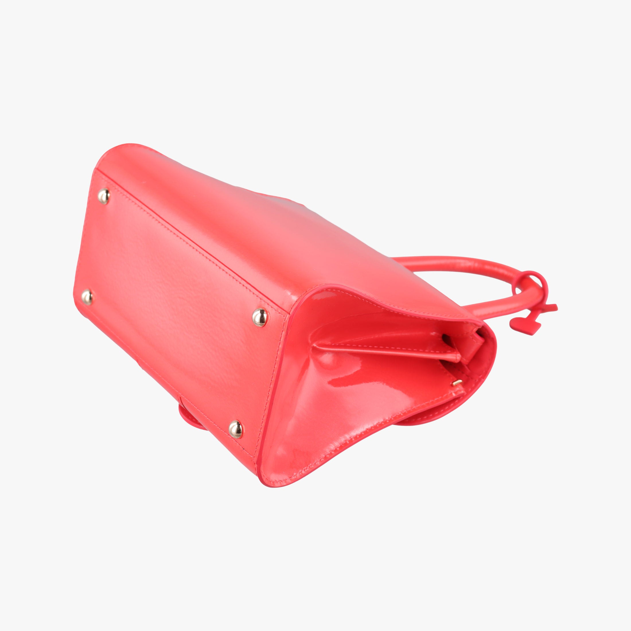 Secondhand Delvaux Brillant Mini Red Enamel  shoulderbag | stylenewstar