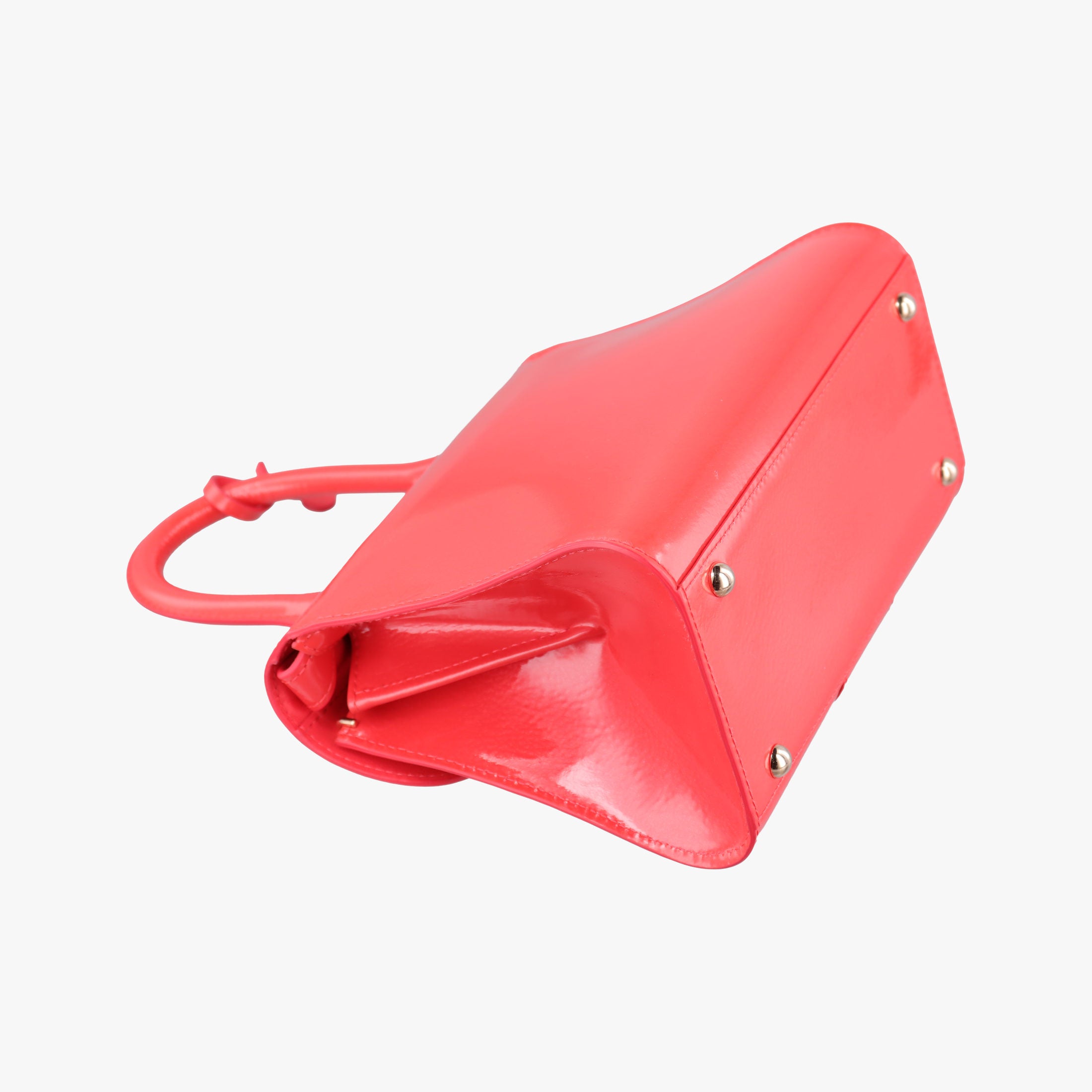 Secondhand Delvaux Brillant Mini Red Enamel  shoulderbag | stylenewstar