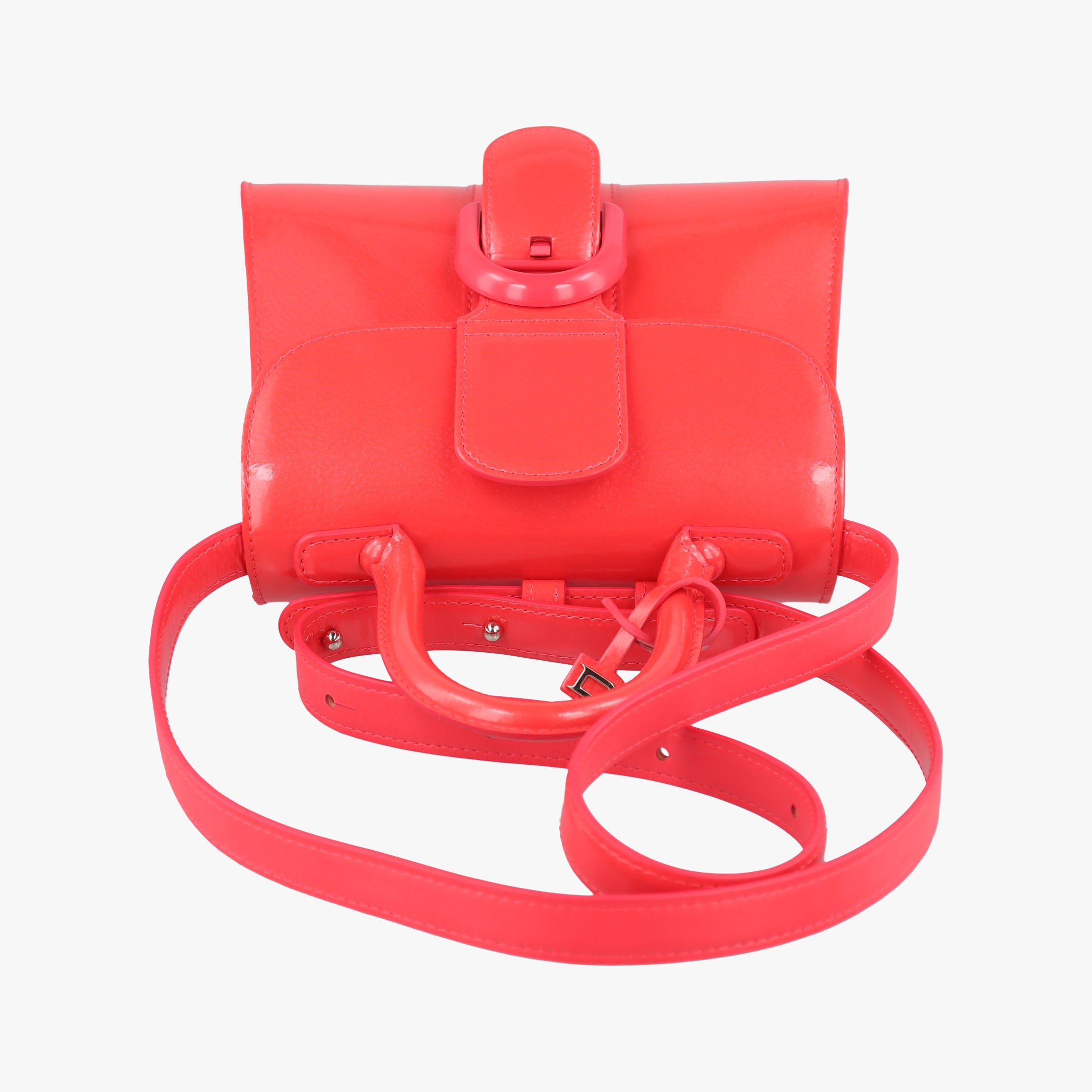 Secondhand Delvaux Brillant Mini Red Enamel  shoulderbag | stylenewstar