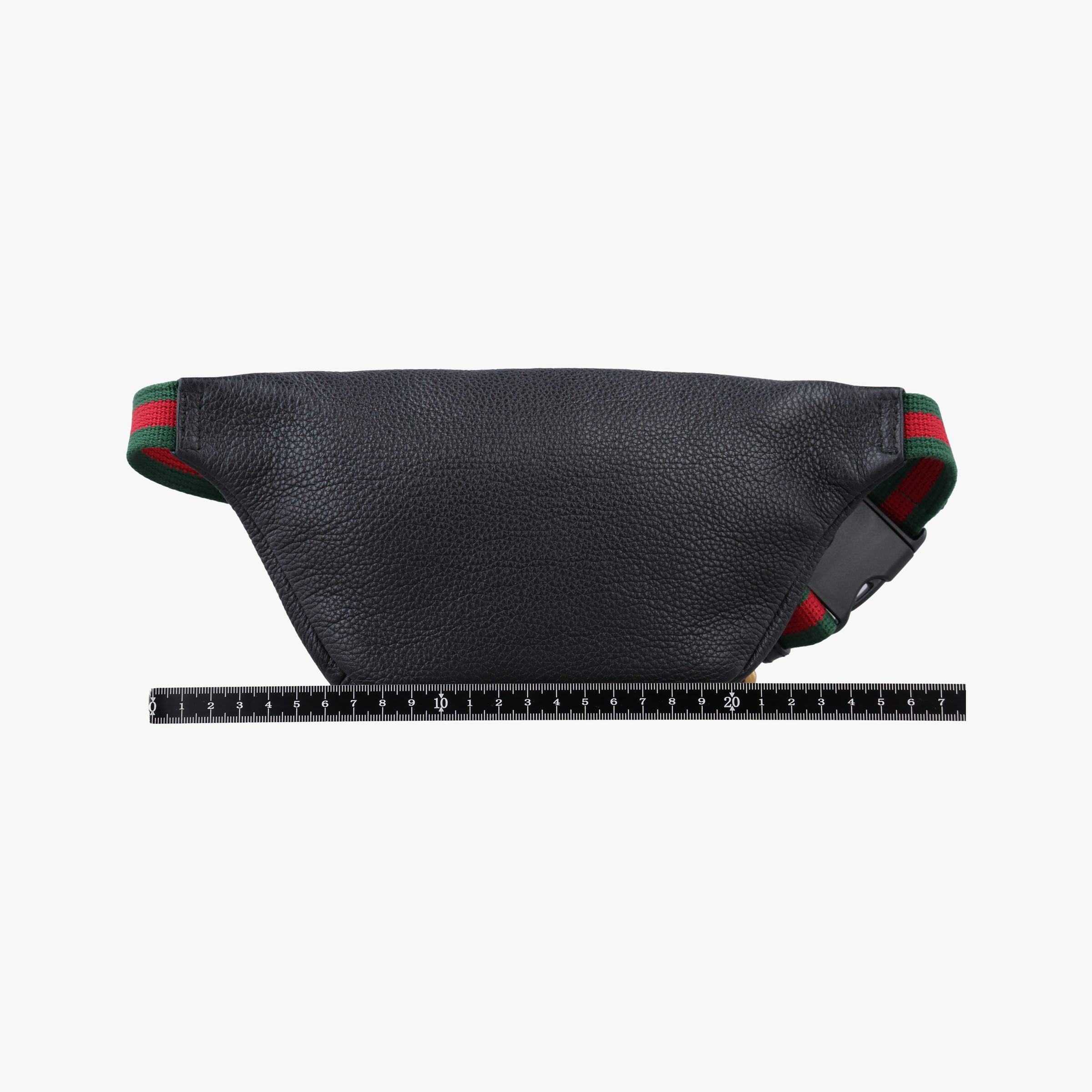 Pre-owned Gucci Print Black Leather 527792 bum bag/waist bag | stylenewstar
