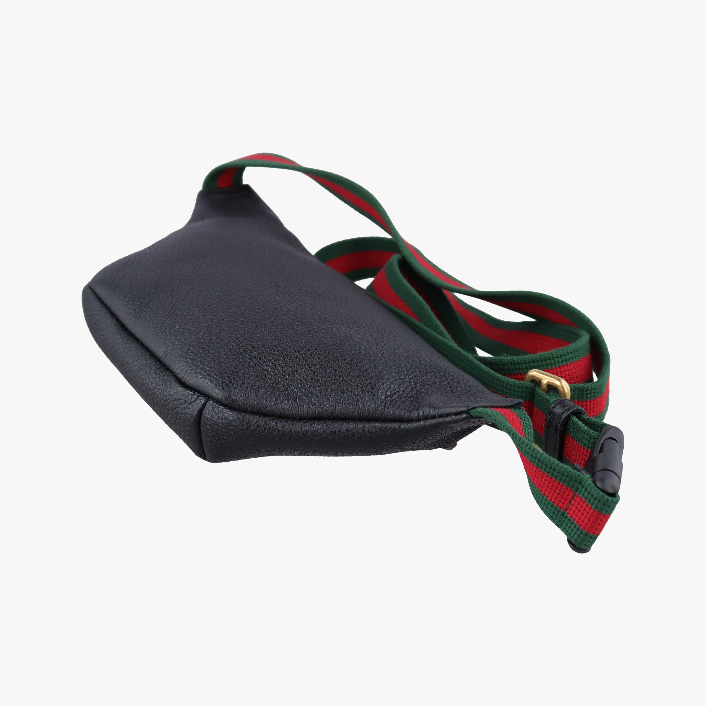 Pre-owned Gucci Print Black Leather 527792 bum bag/waist bag | stylenewstar