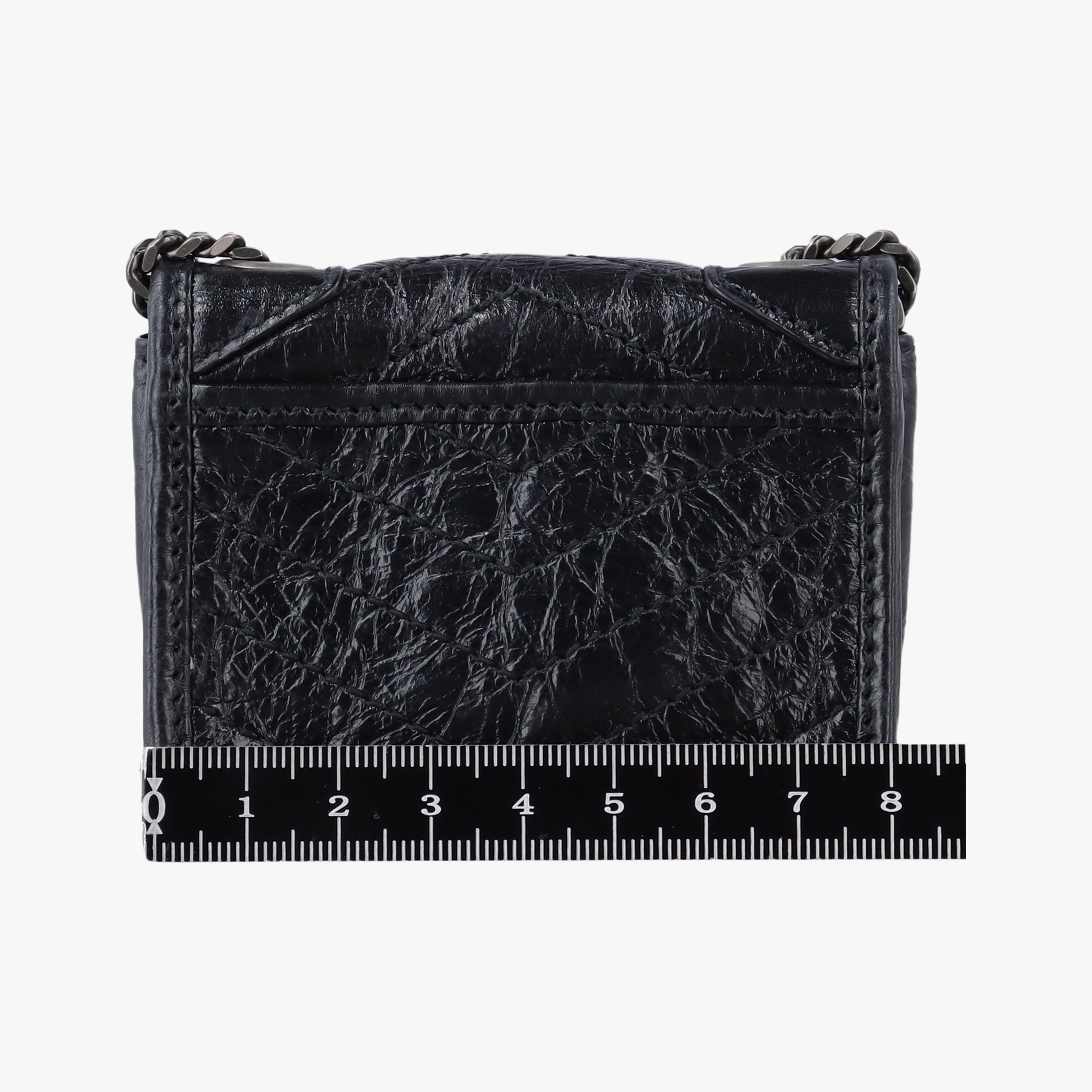 Pre-owned Yves Saint Laurent Niki Black lambskin 710844 shoulderbag | stylenewstar
