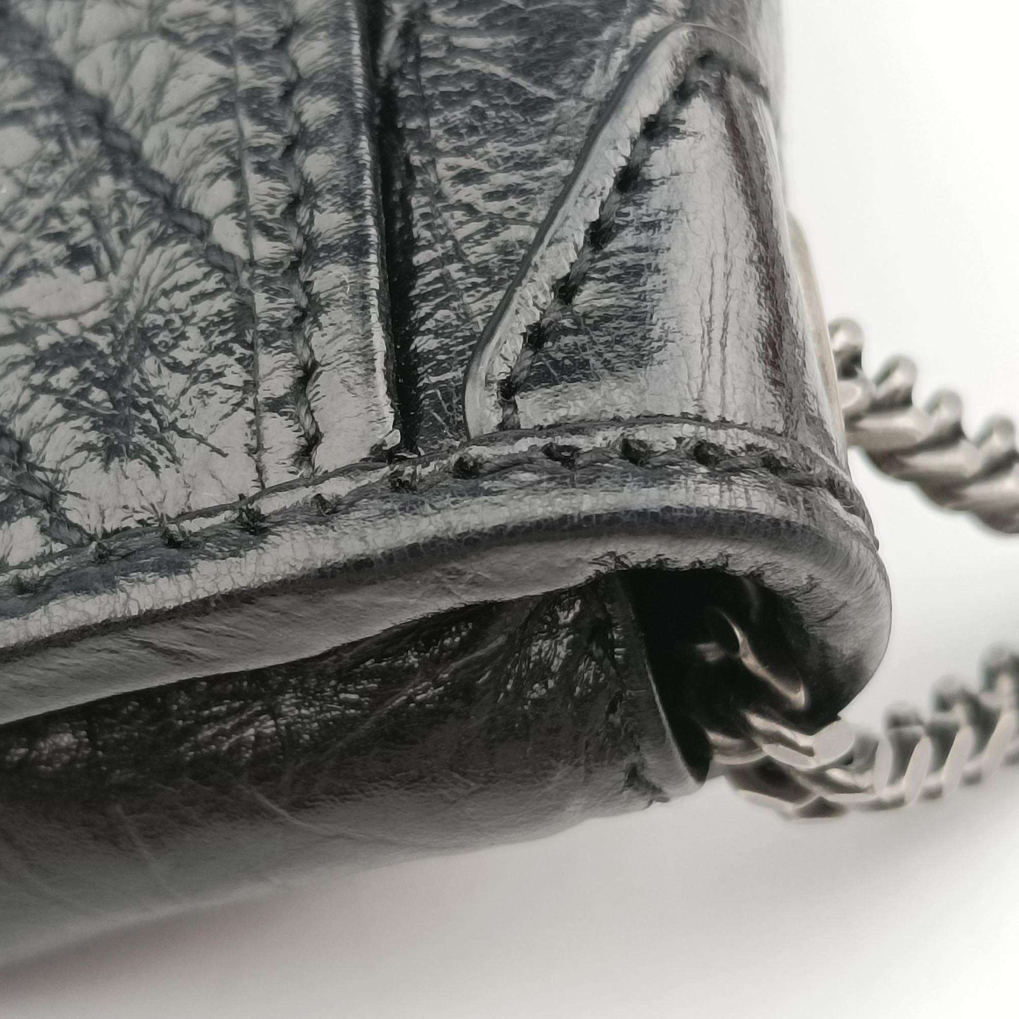 Pre-owned Yves Saint Laurent Niki Black lambskin 710844 shoulderbag | stylenewstar
