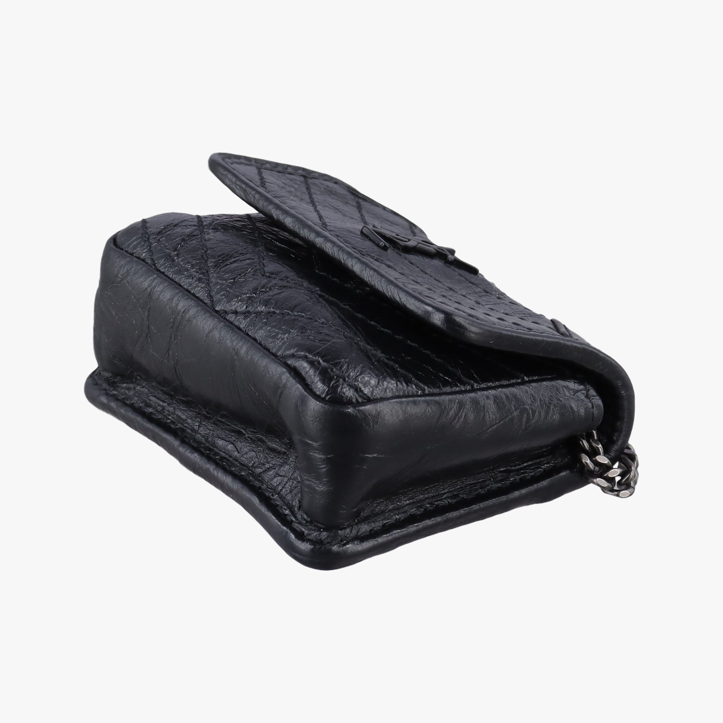 Pre-owned Yves Saint Laurent Niki Black lambskin 710844 shoulderbag | stylenewstar