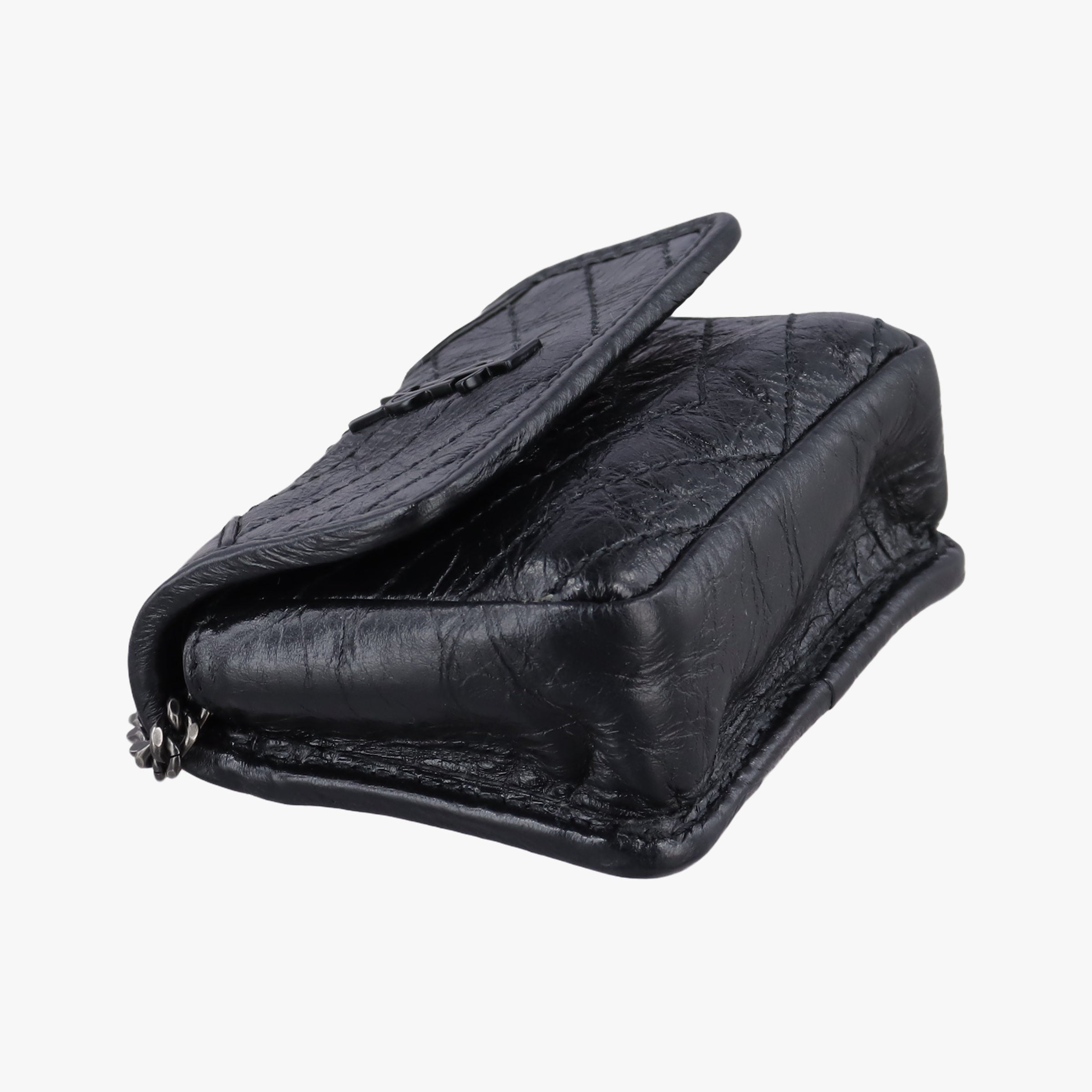 Pre-owned Yves Saint Laurent Niki Black lambskin 710844 shoulderbag | stylenewstar