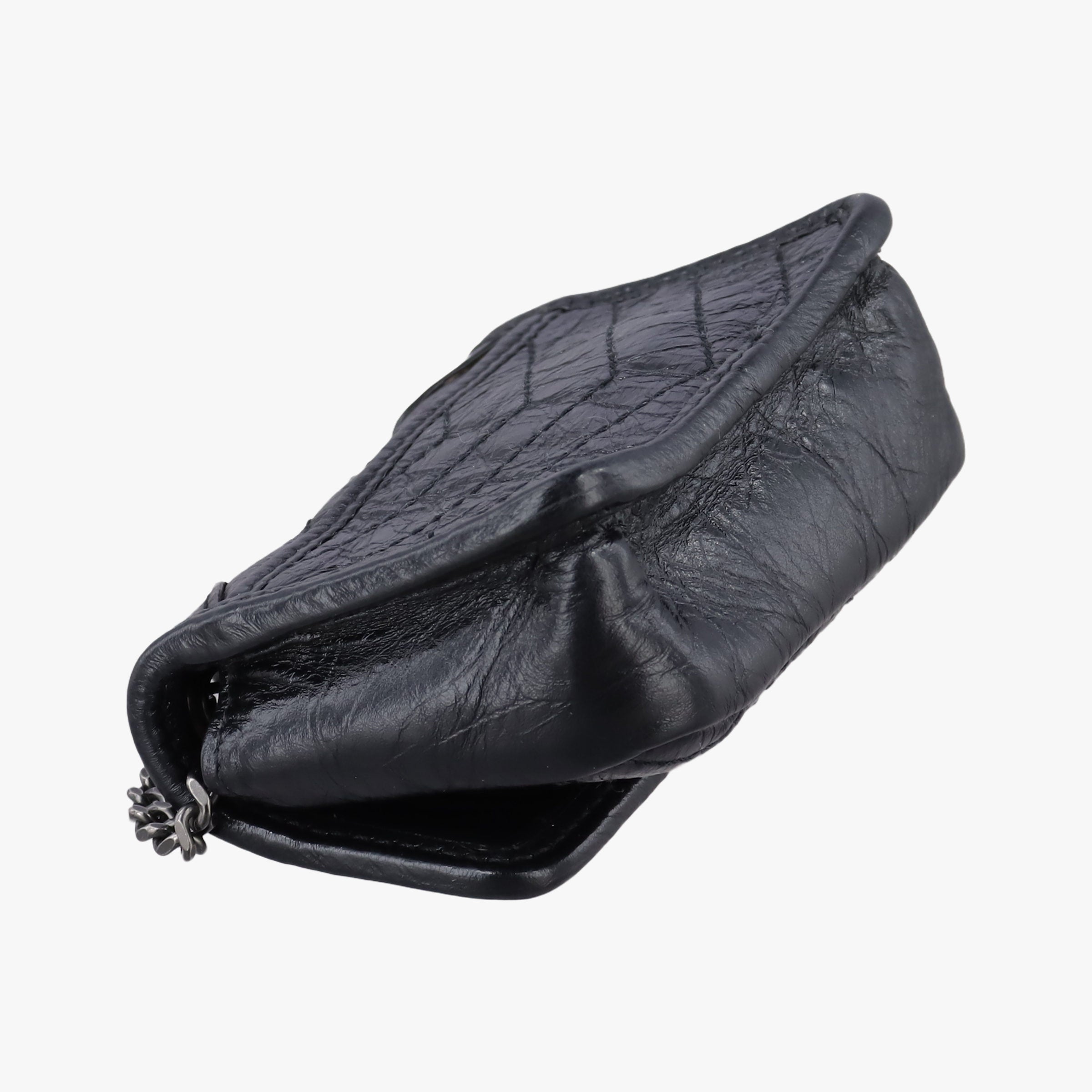 Pre-owned Yves Saint Laurent Niki Black lambskin 710844 shoulderbag | stylenewstar