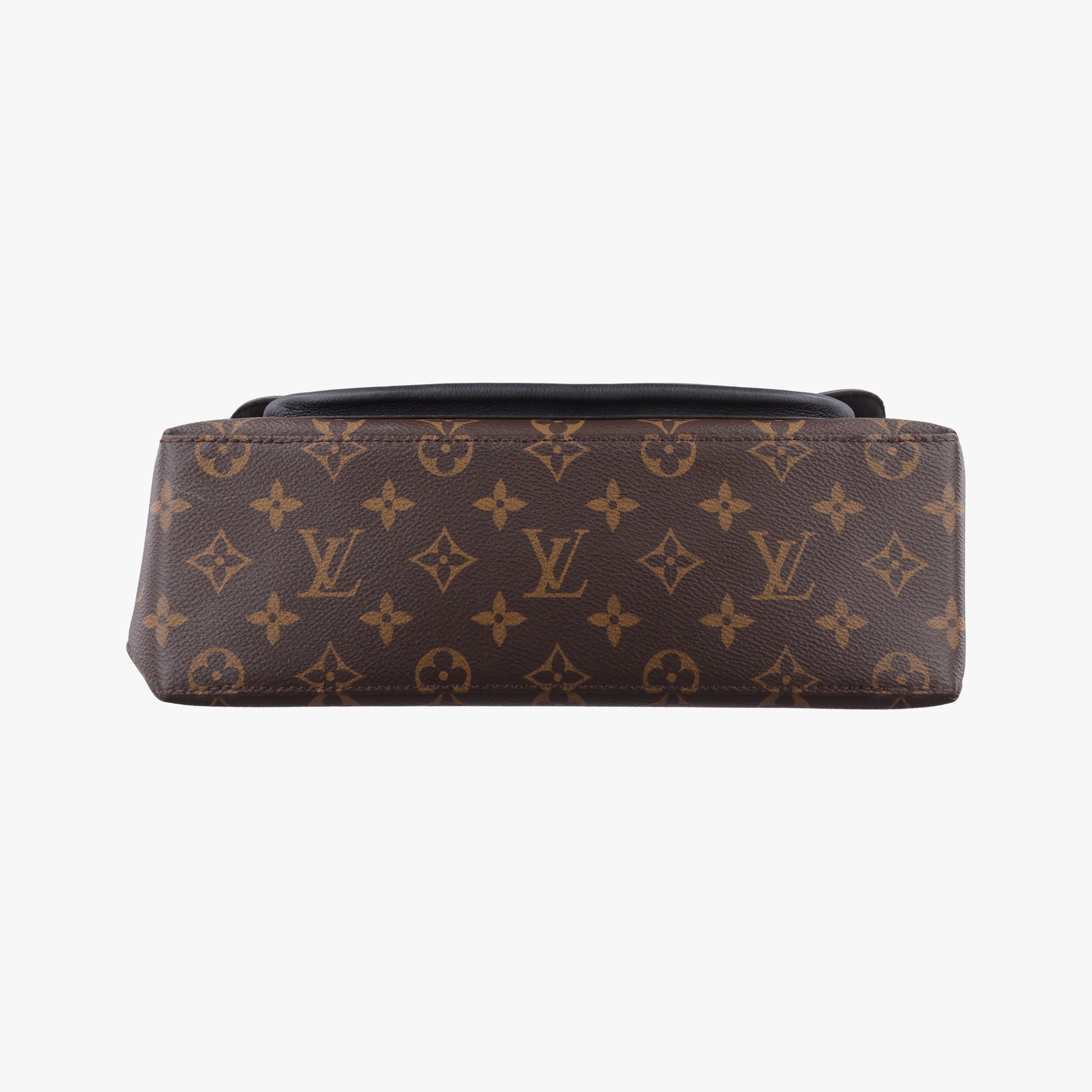 Pre-owned Louis Vuitton MARIGNAN brown×black Monogram Canvas×calf leather M44259 shoulderbag | stylenewstar