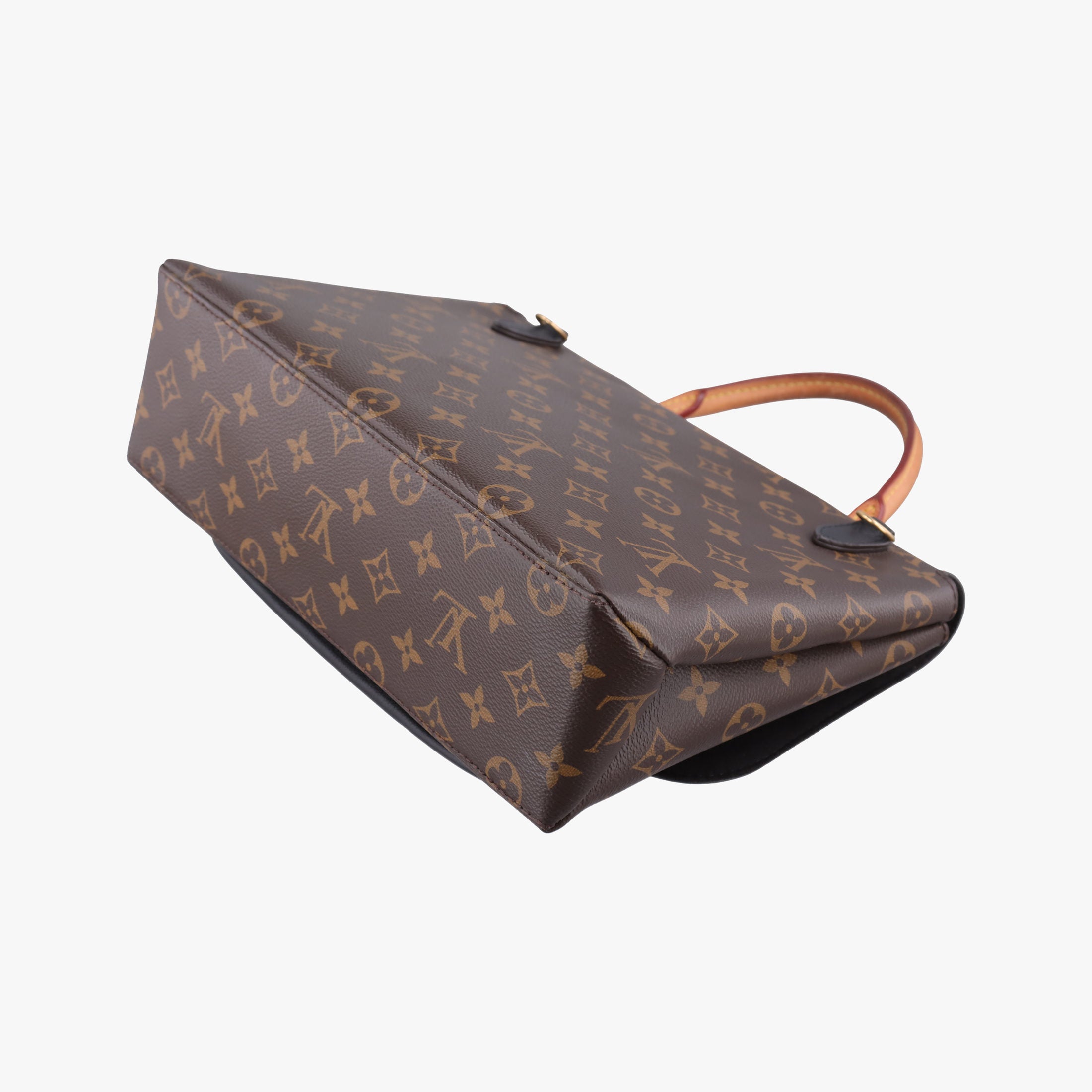 Pre-owned Louis Vuitton MARIGNAN brown×black Monogram Canvas×calf leather M44259 shoulderbag | stylenewstar
