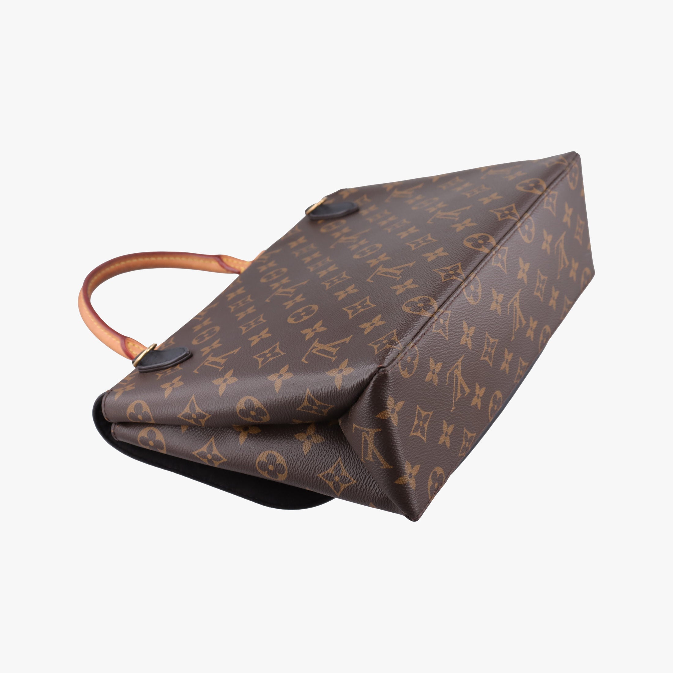 Pre-owned Louis Vuitton MARIGNAN brown×black Monogram Canvas×calf leather M44259 shoulderbag | stylenewstar
