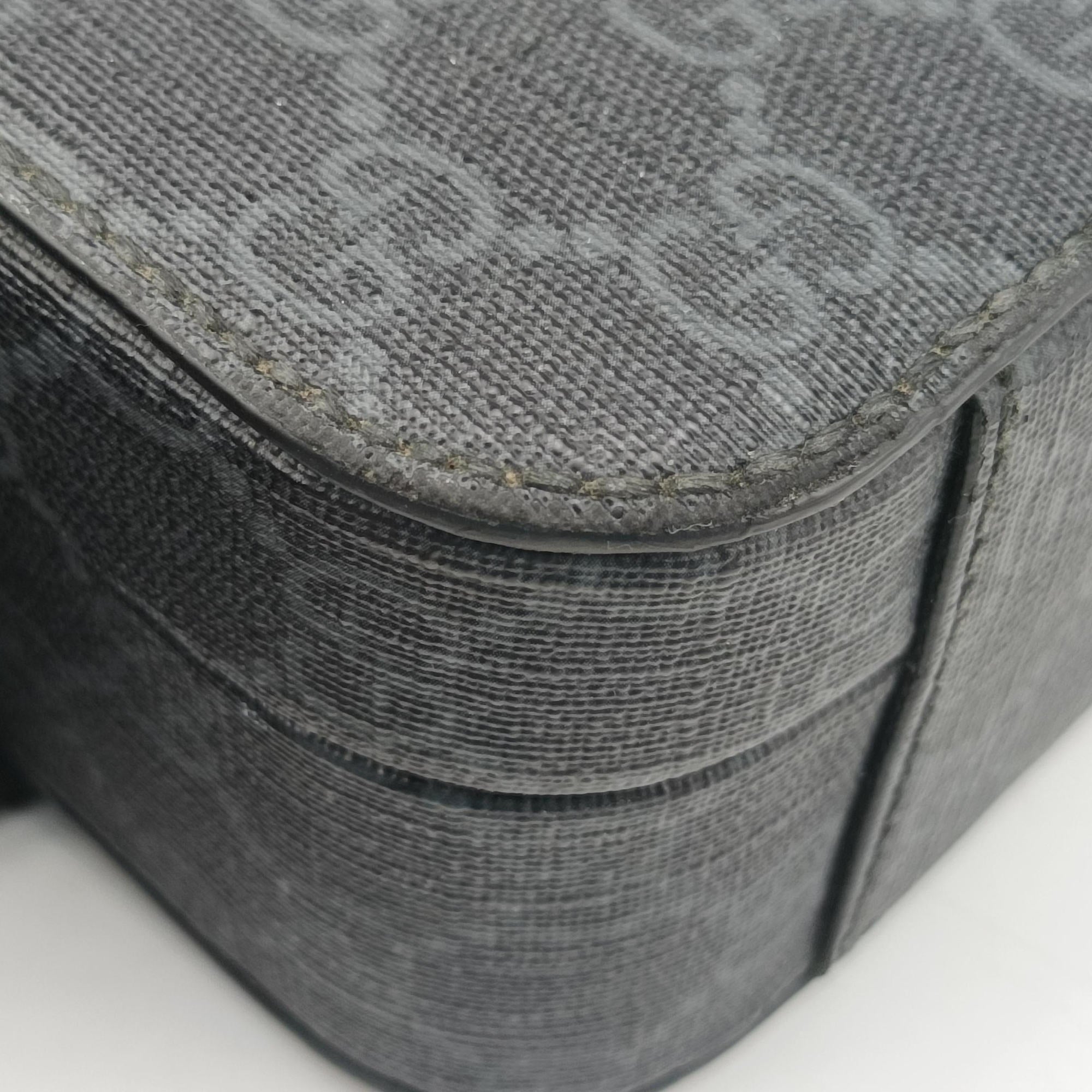 Pre-owned Gucci Interlocking G Grey PVC coated canvas 724717 shoulderbag | stylenewstar
