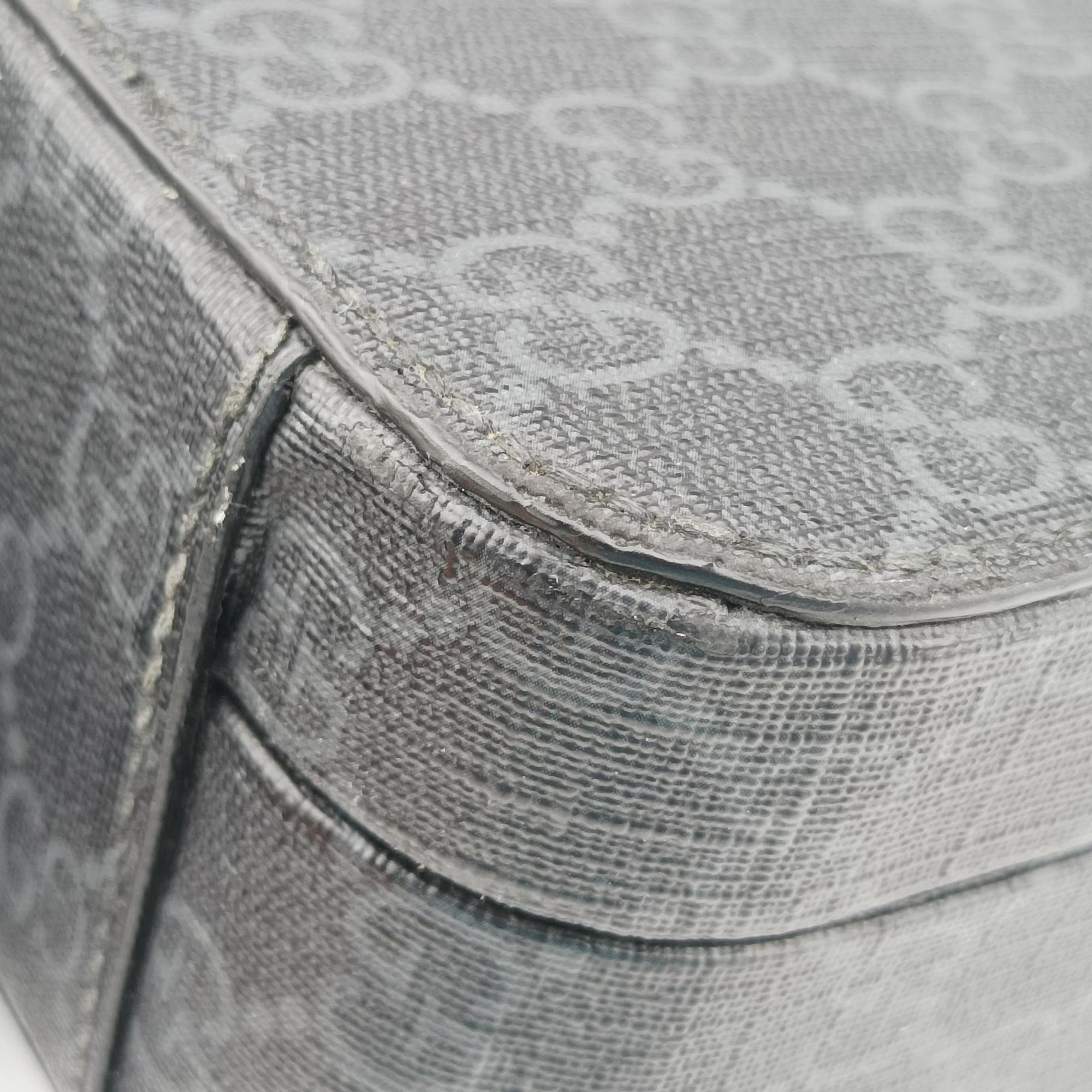 Pre-owned Gucci Interlocking G Grey PVC coated canvas 724717 shoulderbag | stylenewstar