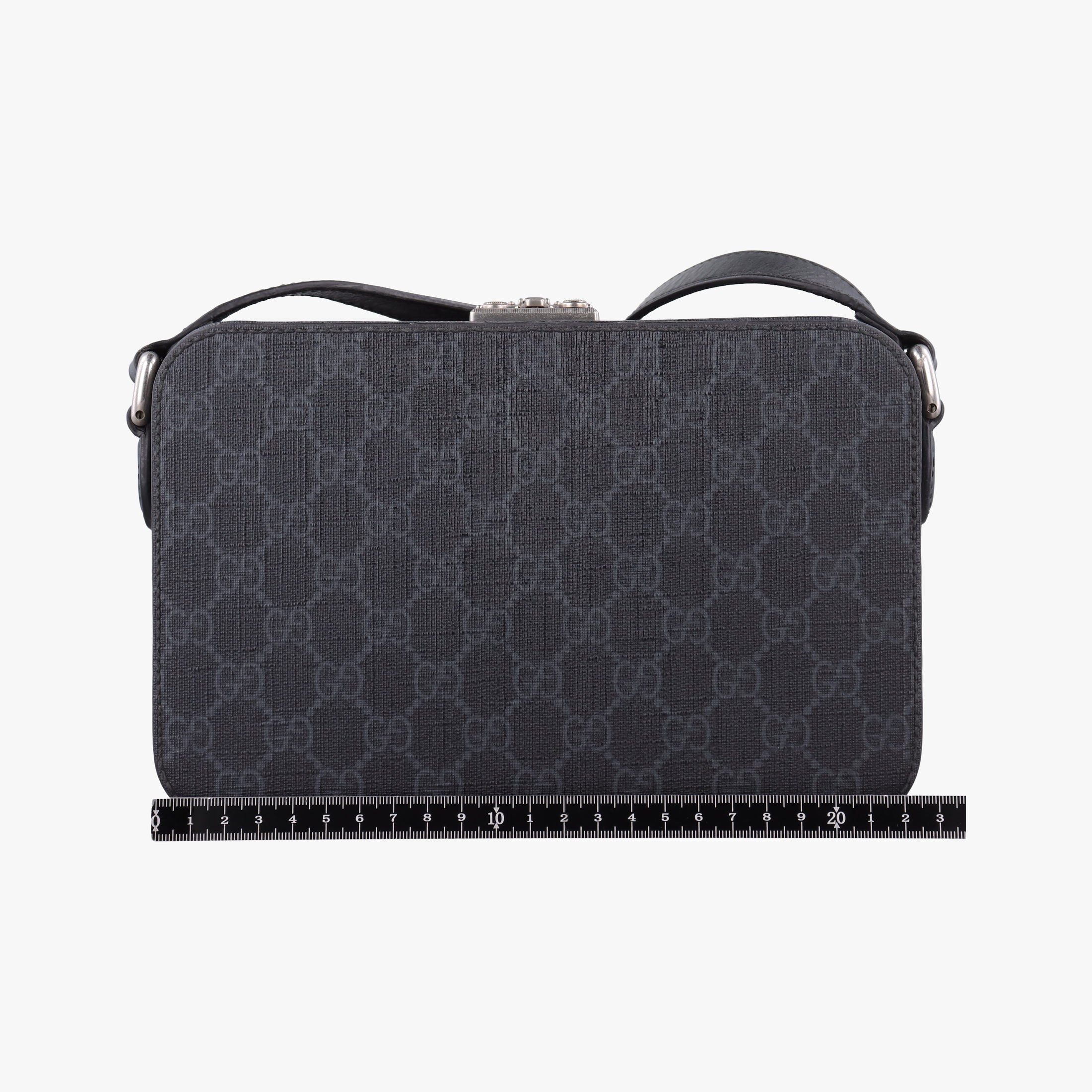 Pre-owned Gucci Interlocking G Grey PVC coated canvas 724717 shoulderbag | stylenewstar