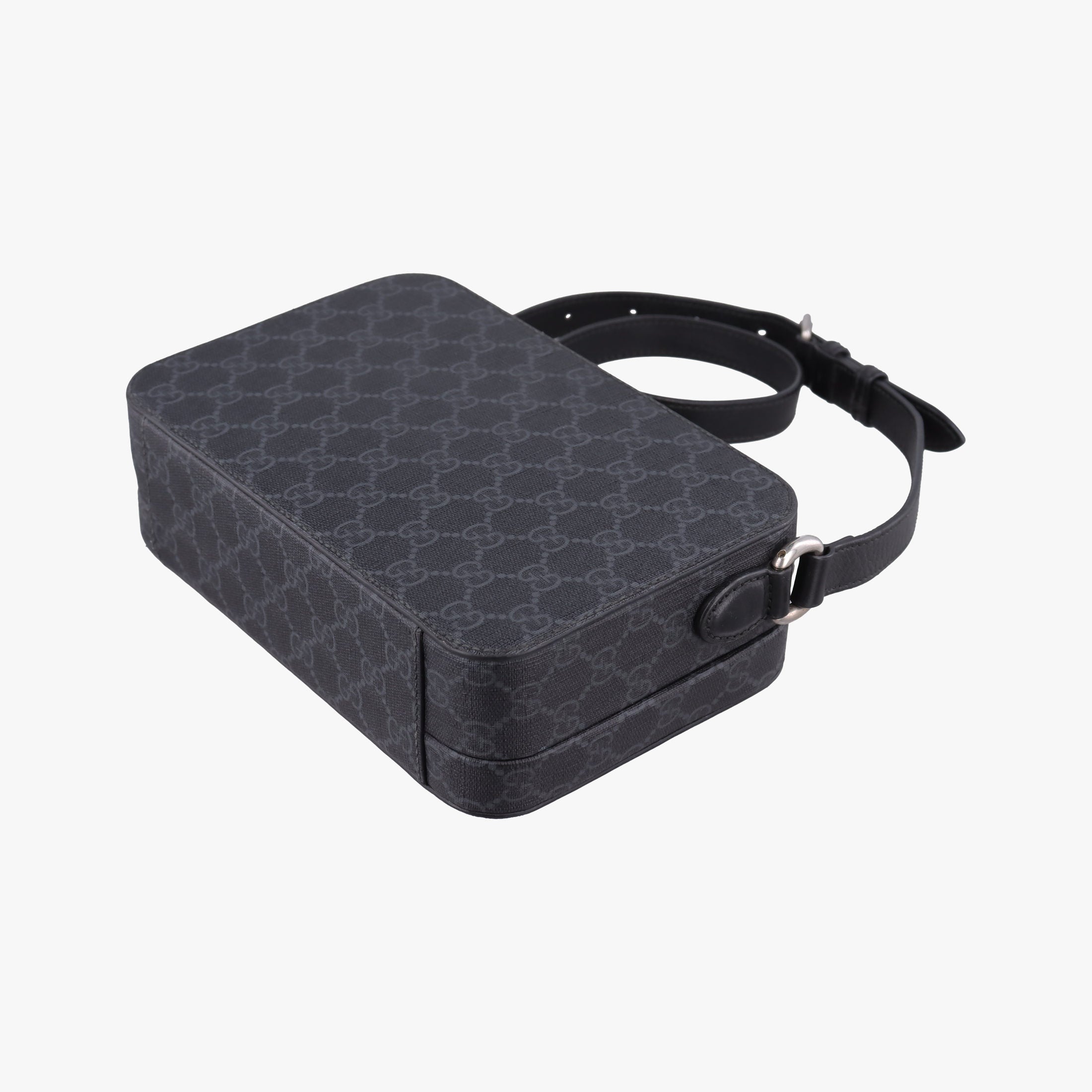 Pre-owned Gucci Interlocking G Grey PVC coated canvas 724717 shoulderbag | stylenewstar