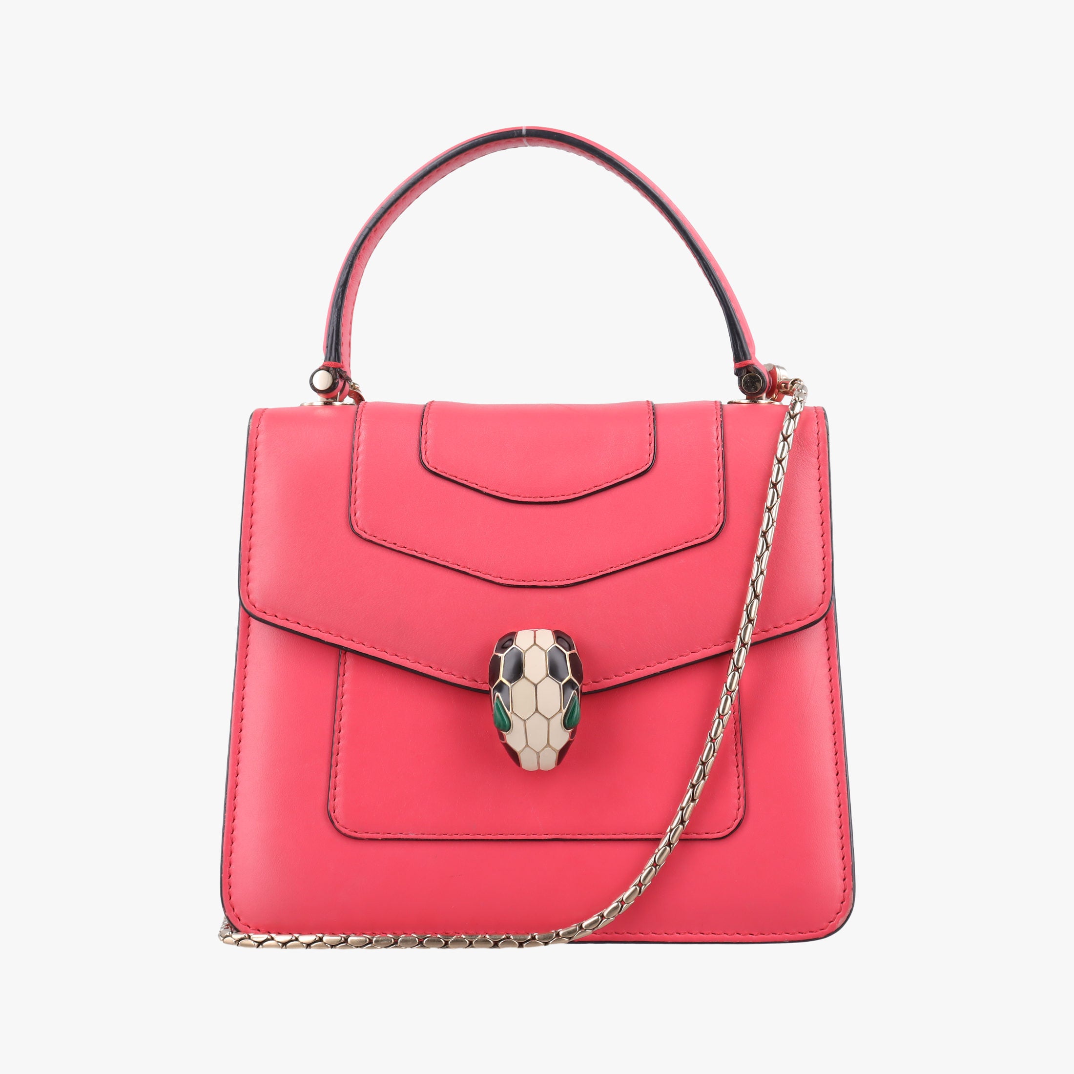 Secondhand Bvlgari SERPENTI FOREVER Pink Leather  shoulderbag | stylenewstar