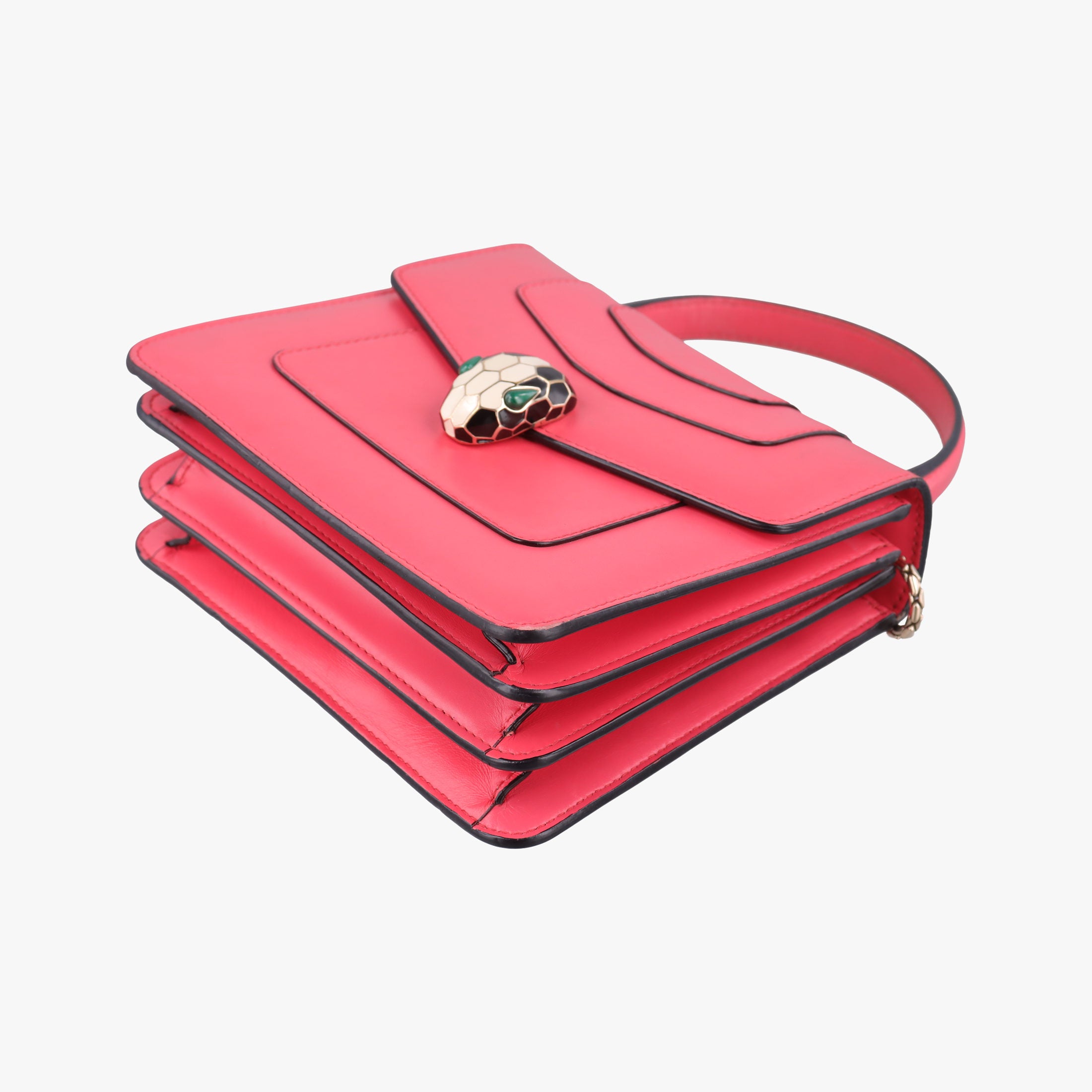 Secondhand Bvlgari SERPENTI FOREVER Pink Leather  shoulderbag | stylenewstar