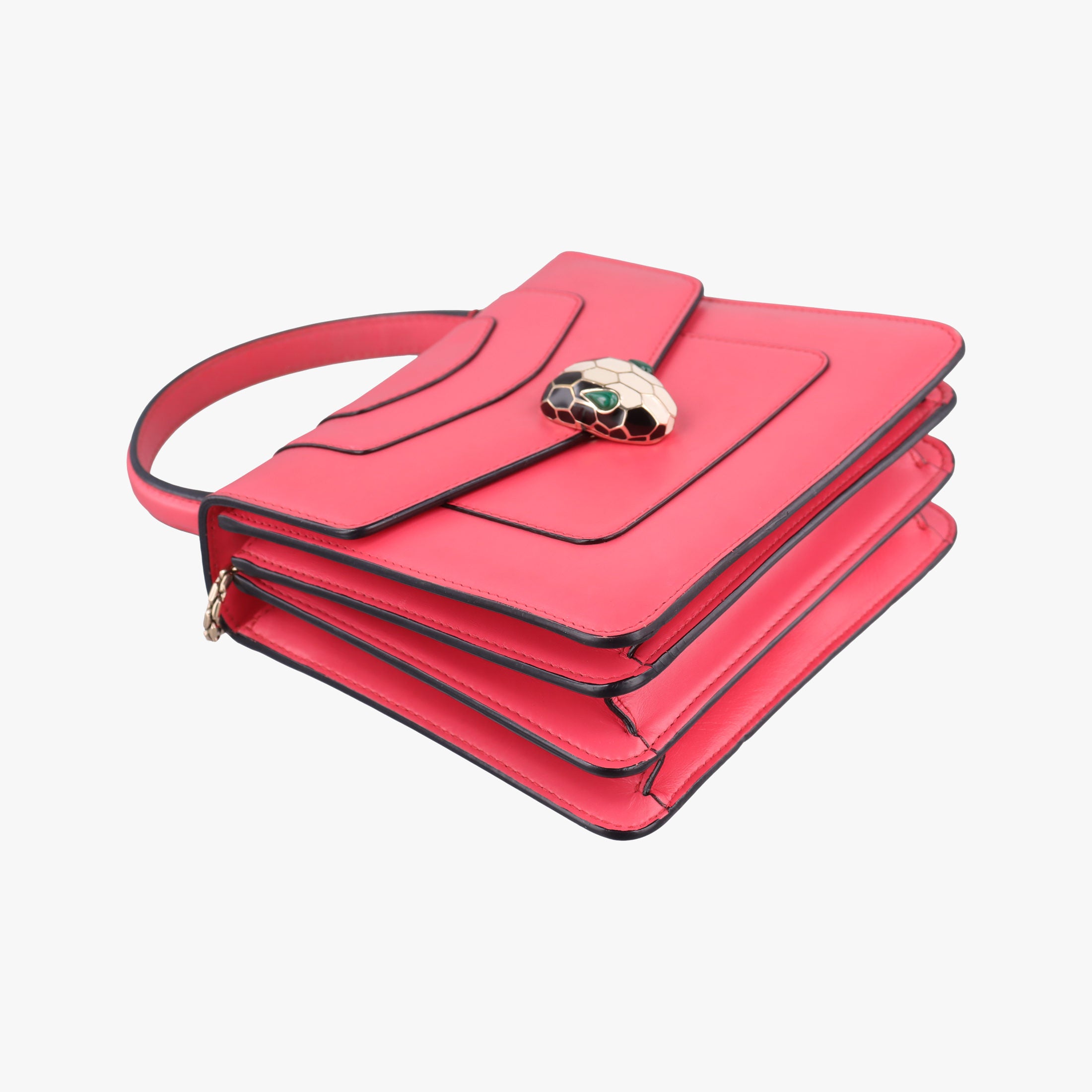 Secondhand Bvlgari SERPENTI FOREVER Pink Leather  shoulderbag | stylenewstar