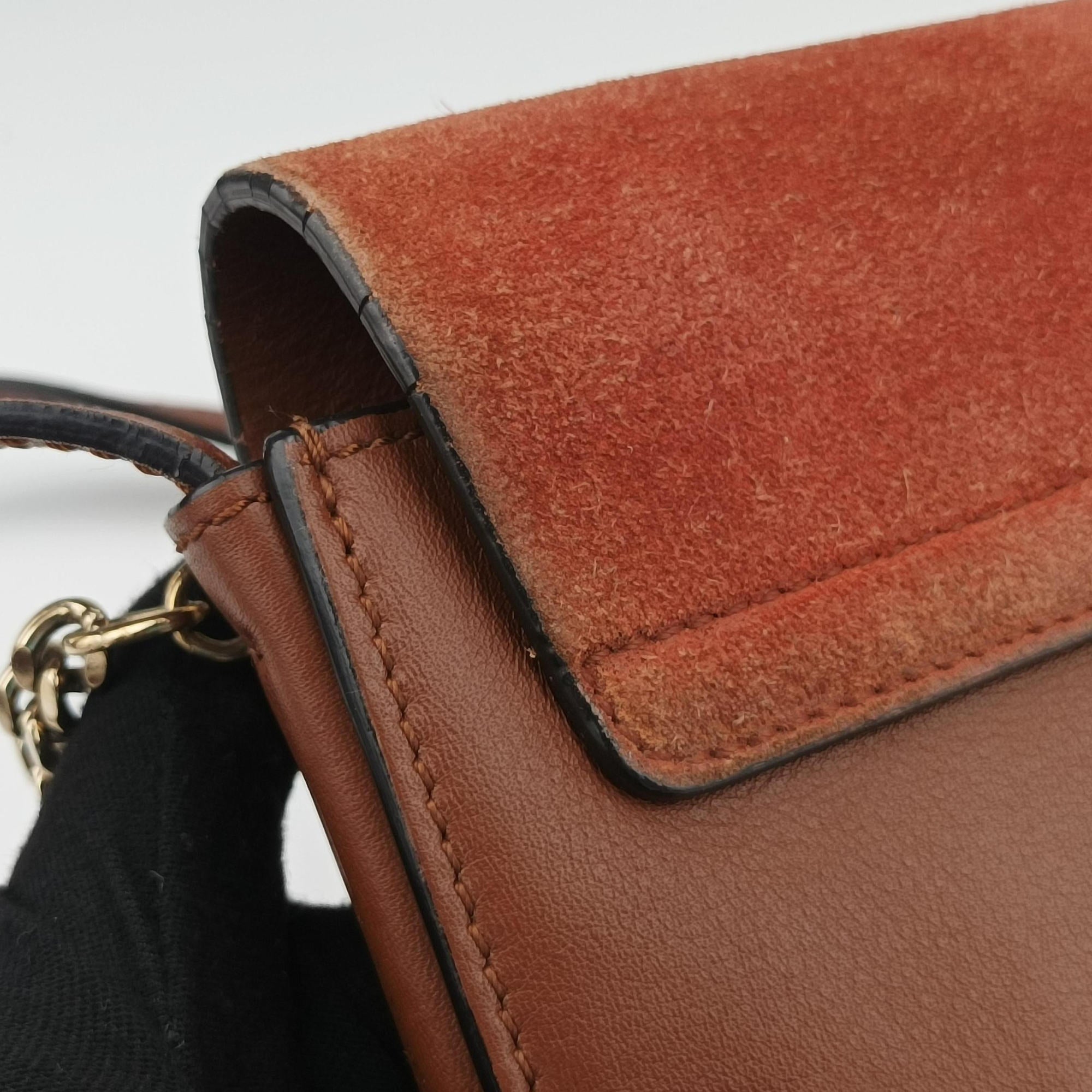 Vintage Chloe FAYE Brown Suede × leather  shoulderbag | stylenewstar