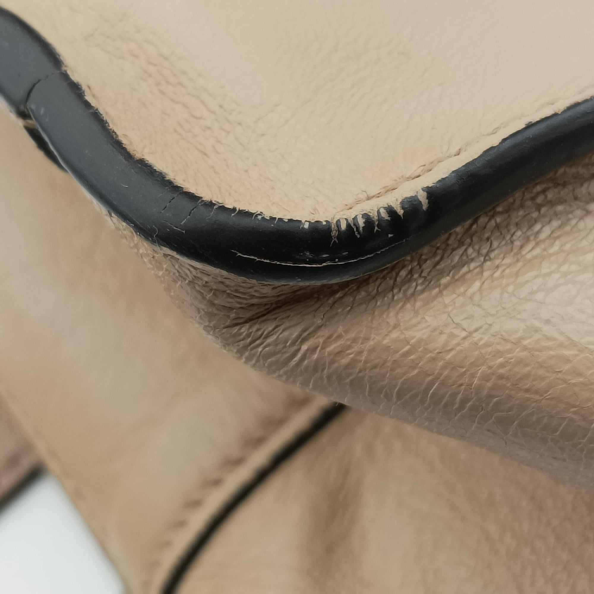 Secondhand Fendi Flip Beige×Brown Leather×Suede 8BT302 shoulderbag | stylenewstar