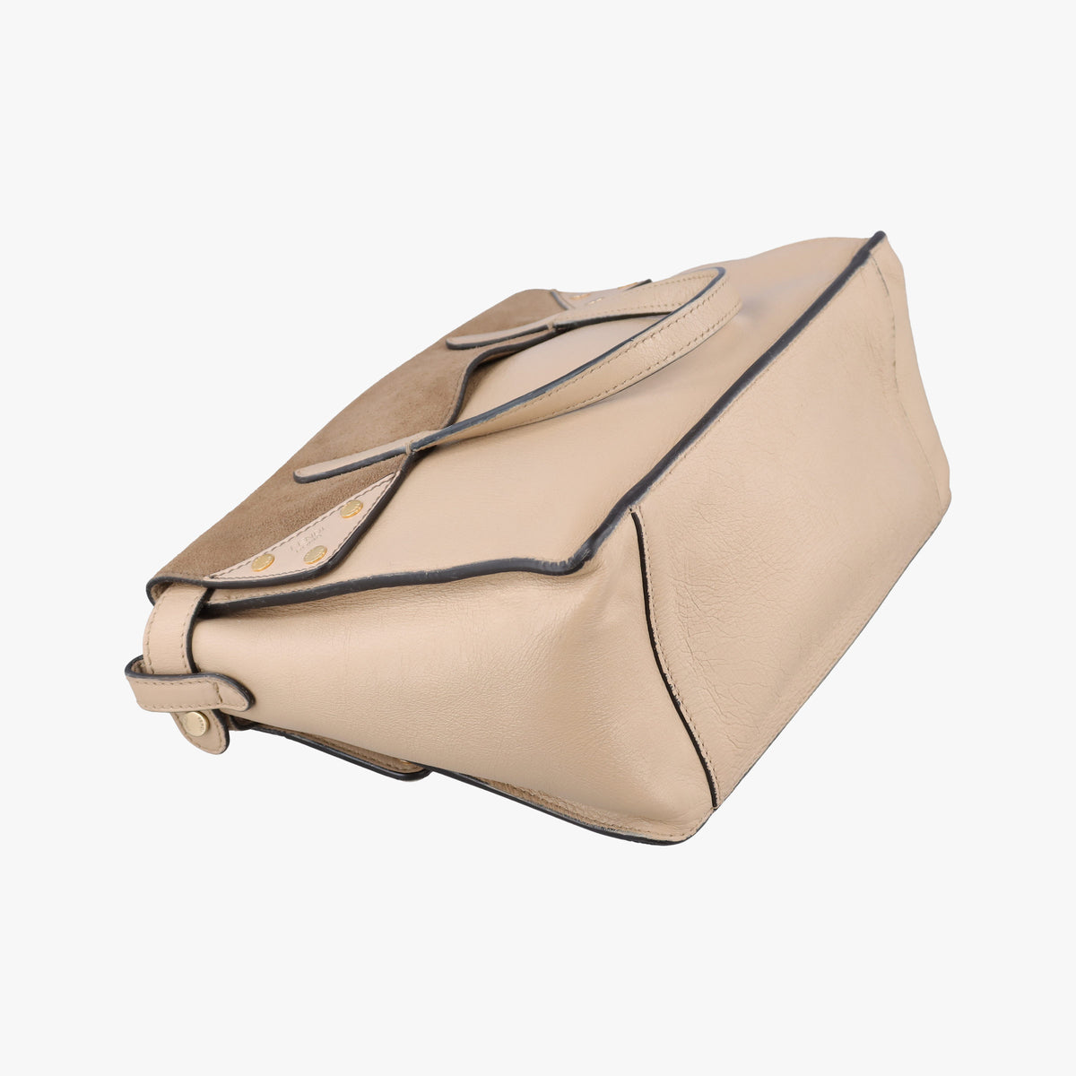 Secondhand Fendi Flip Beige×Brown Leather×Suede 8BT302 shoulderbag | stylenewstar