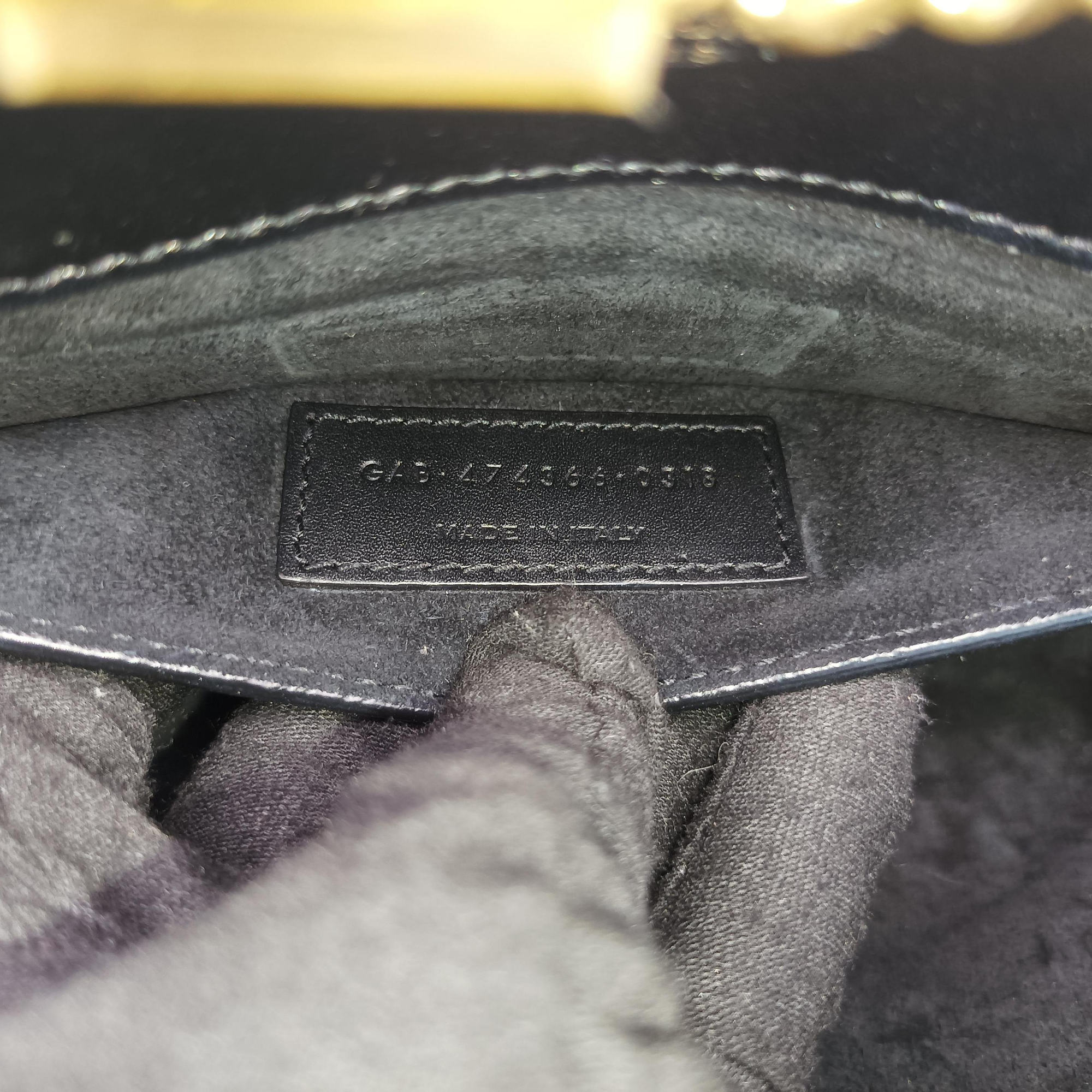 Pre-owned Yves Saint Laurent KATE Black Leather 474366 shoulderbag | stylenewstar