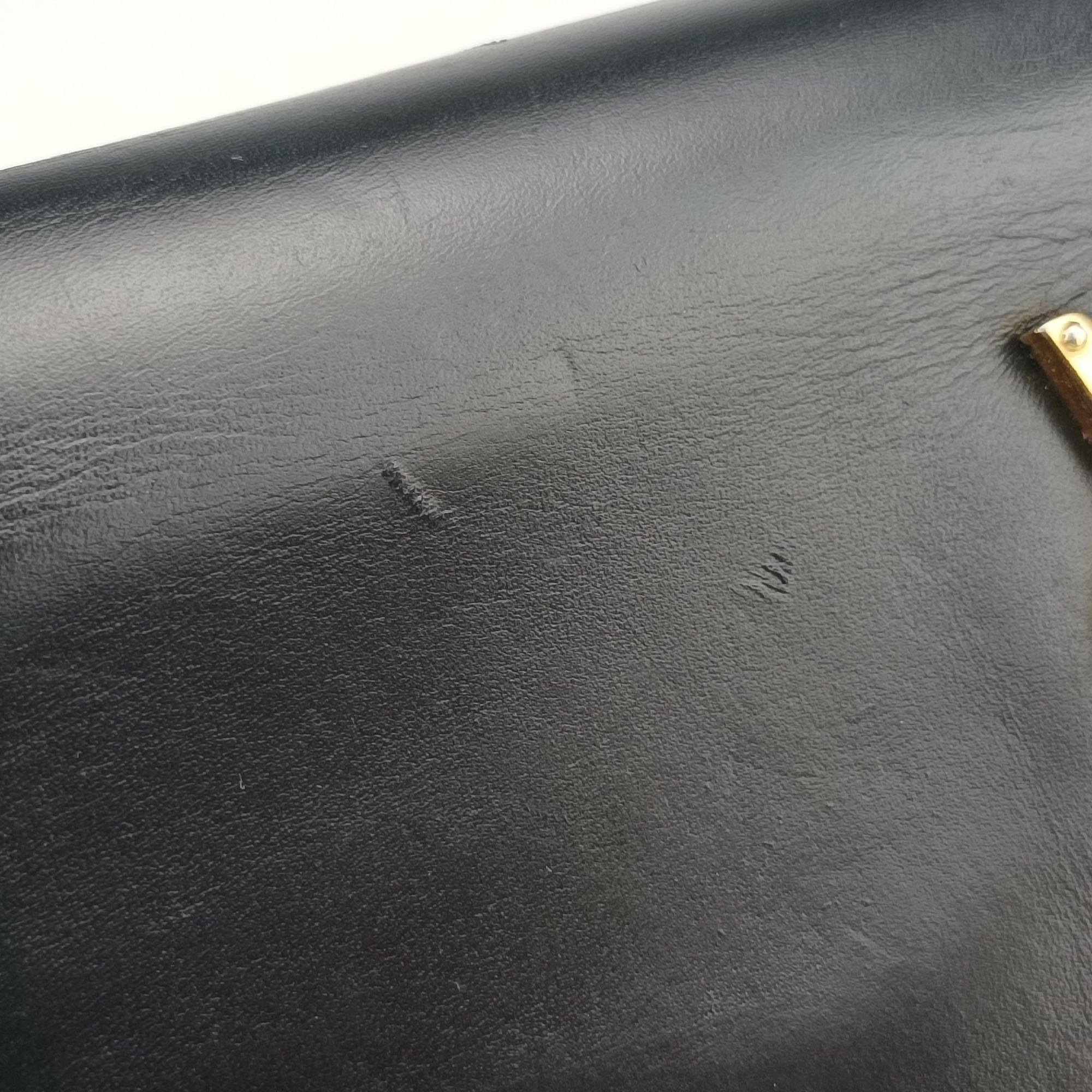 Pre-owned Yves Saint Laurent KATE Black Leather 474366 shoulderbag | stylenewstar