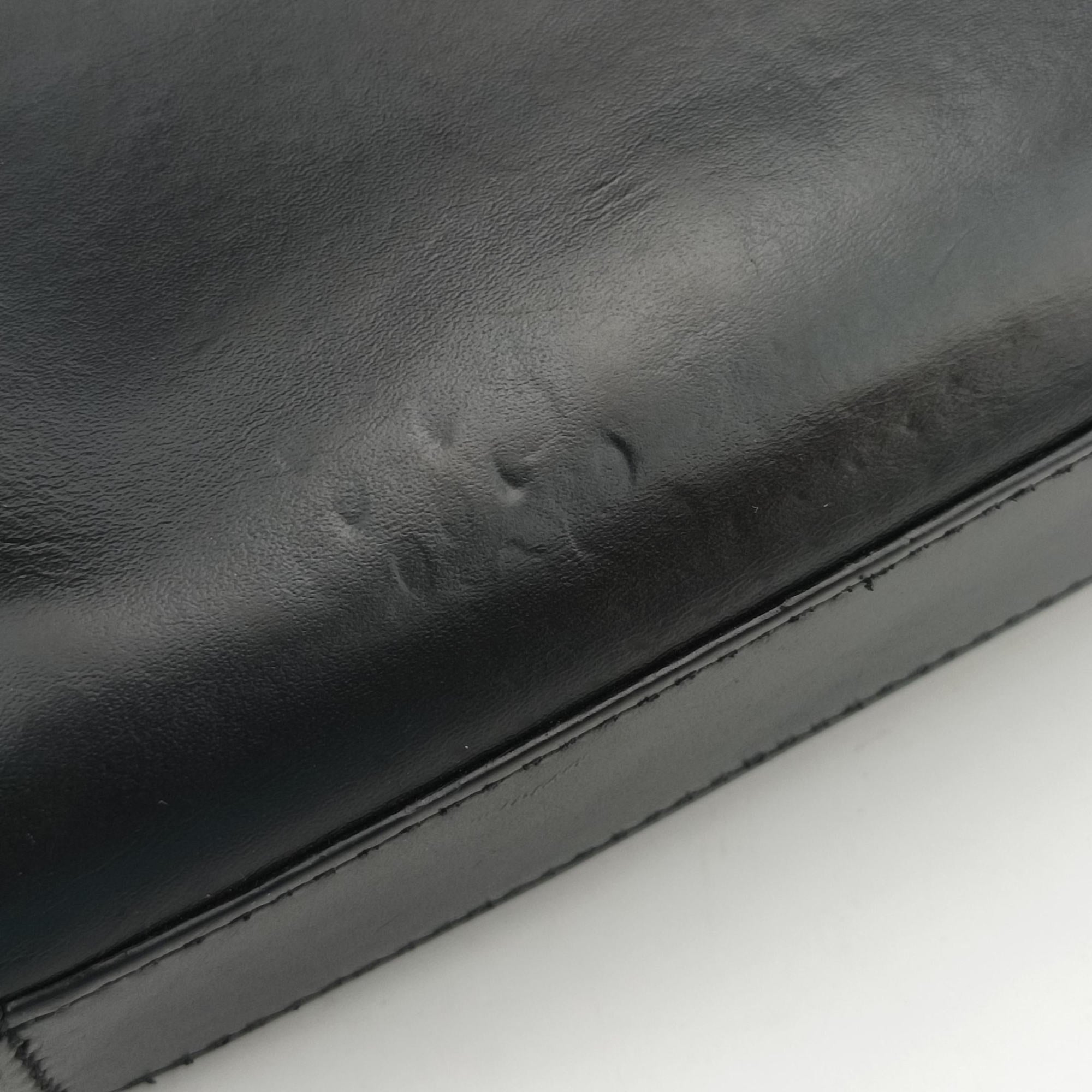 Pre-owned Yves Saint Laurent KATE Black Leather 474366 shoulderbag | stylenewstar